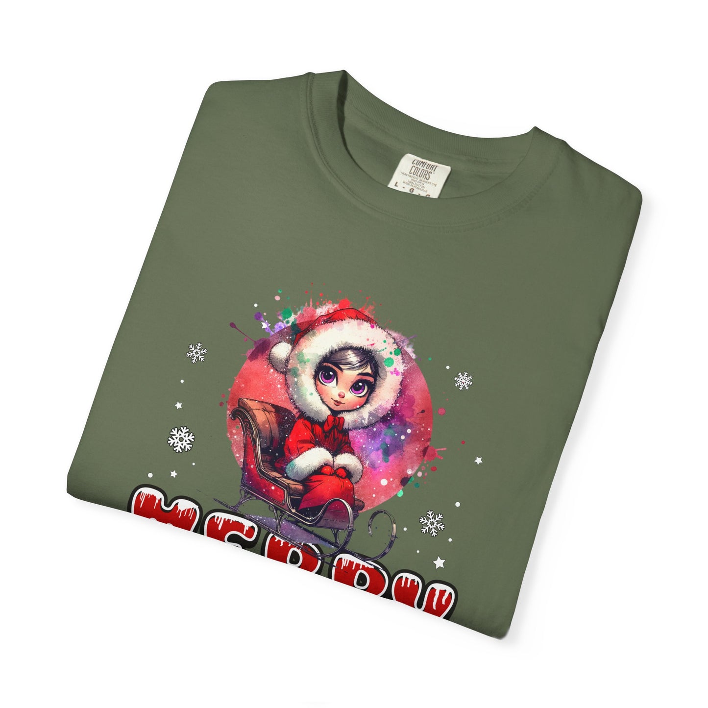 Merry Christmas Unisex Garment-Dyed T-Shirt