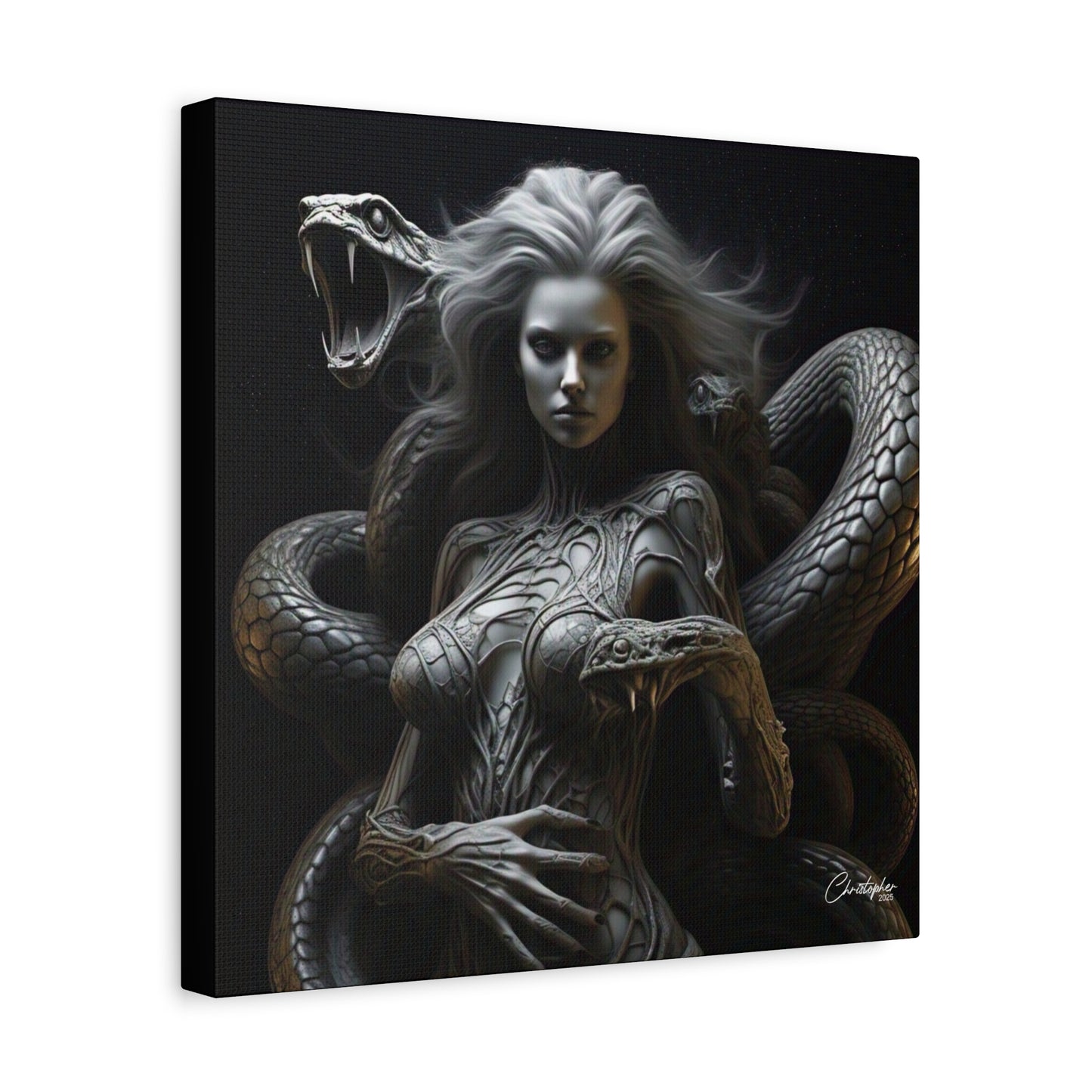 Serpent Goddess Matte Canvas Wall Art