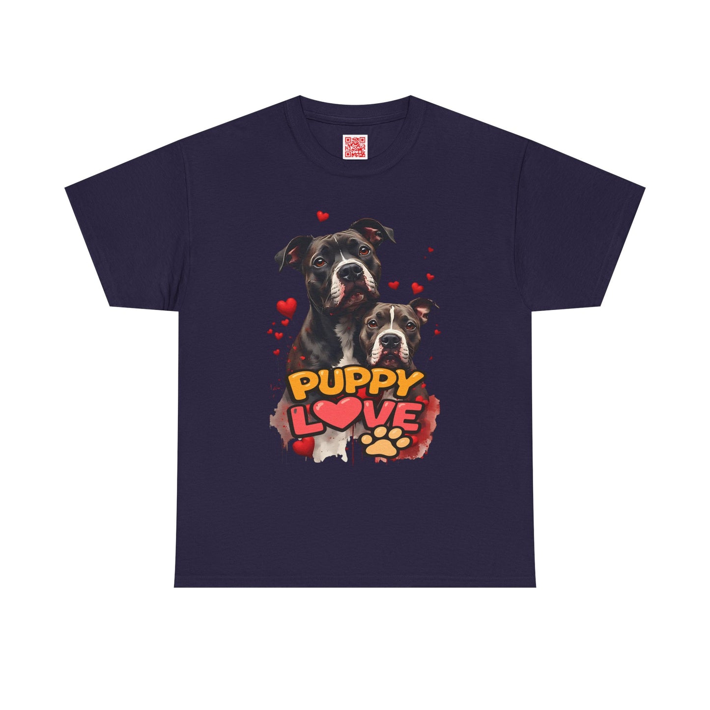 Puppy Love T-Shirt — Cute Dog Hearts Graphic Tee for Dog Lovers