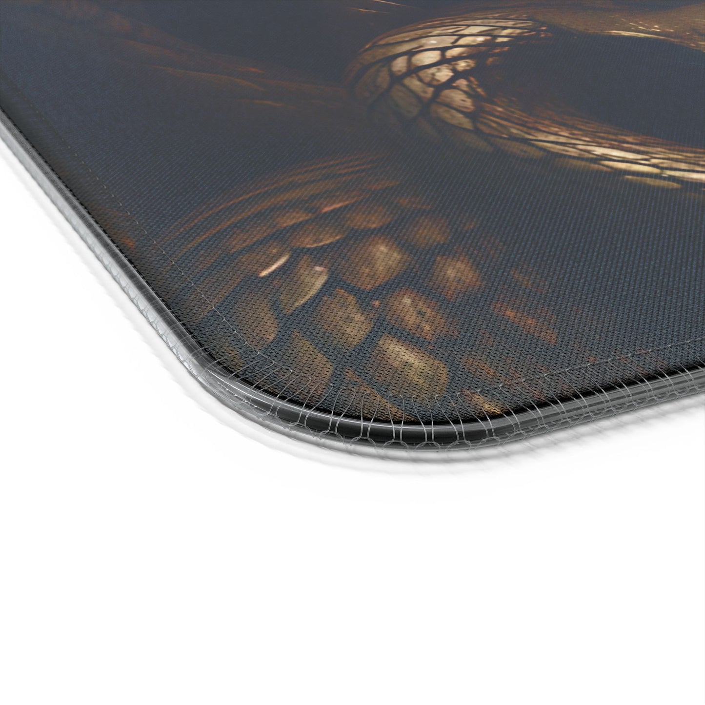 LED Wireless Charging Gaming Mouse Pad — Medusa Snake Art RGB Desk Mat