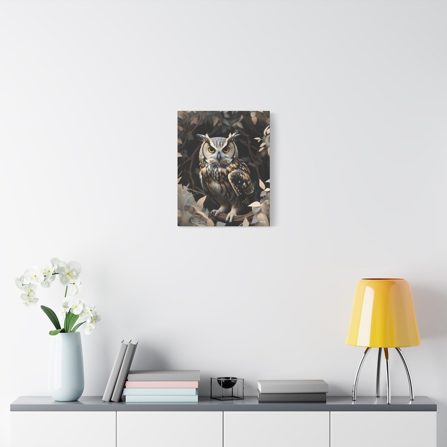 Realistic Owl Canvas Art - Nature Wall Decor for Home & Office