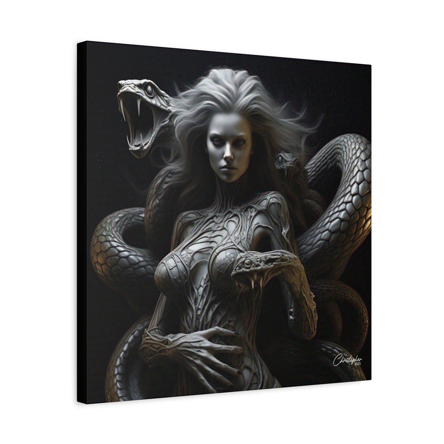 Serpent Goddess Matte Canvas Wall Art