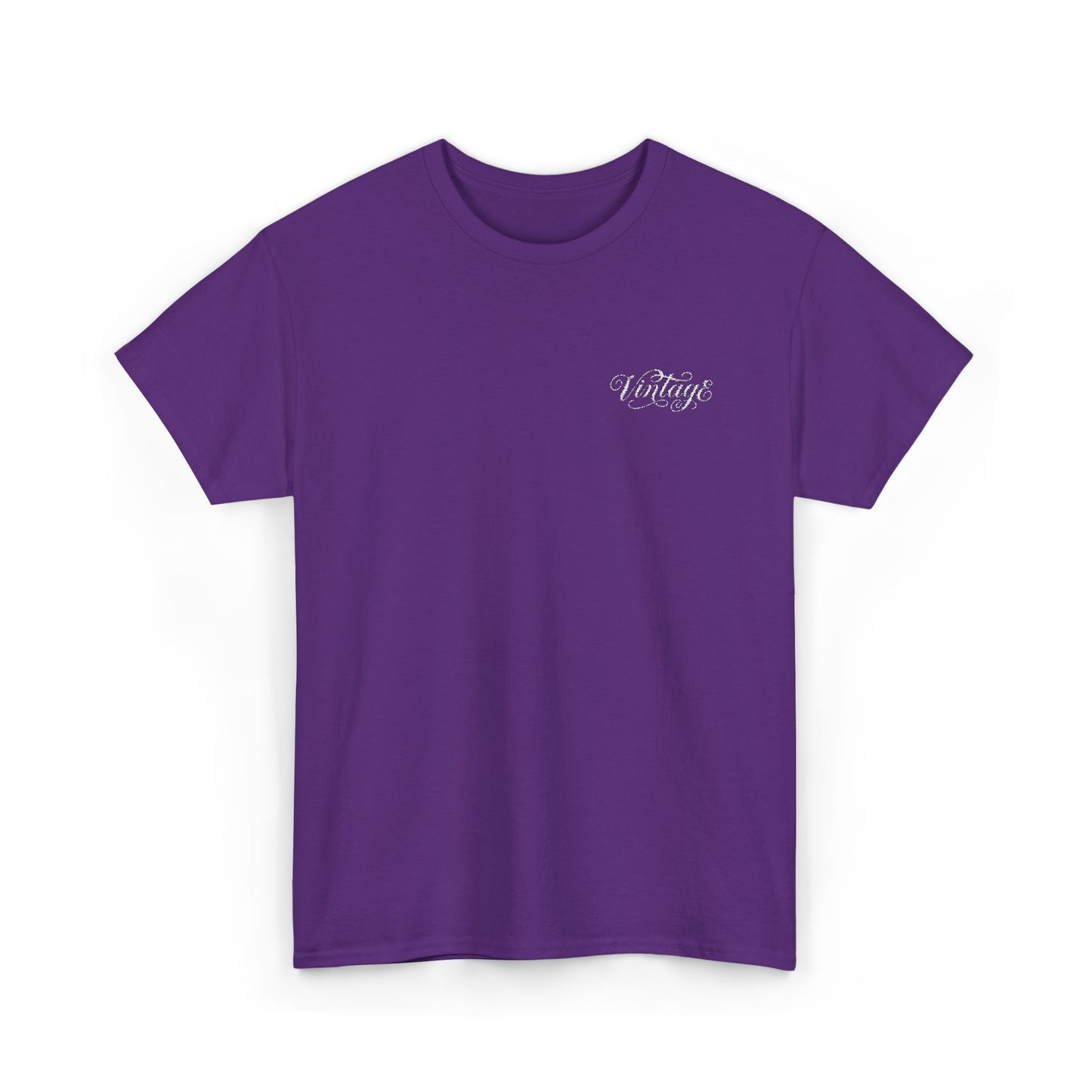 T-Shirt — Vintage in White Chest Logo Tee