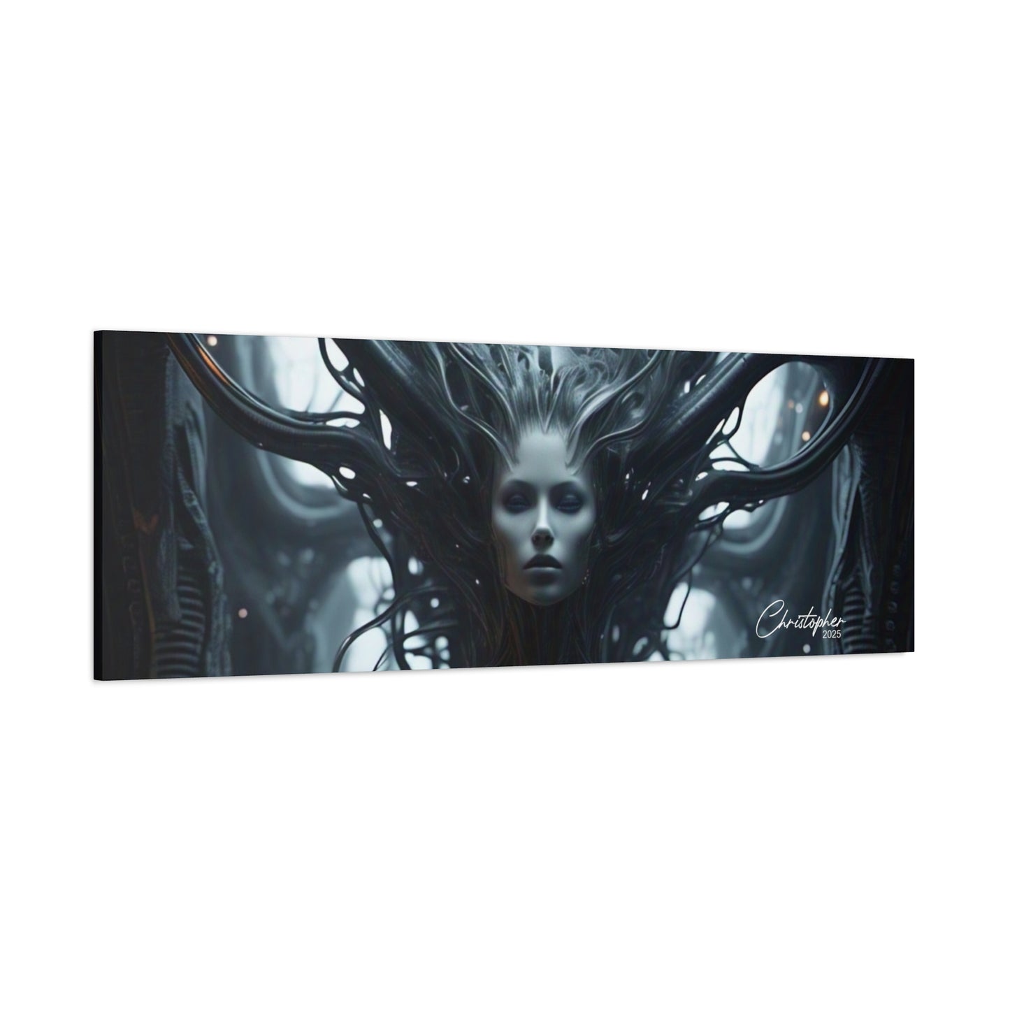 Futuristic Matte Canvas Wall Art – 1.25" Stretched