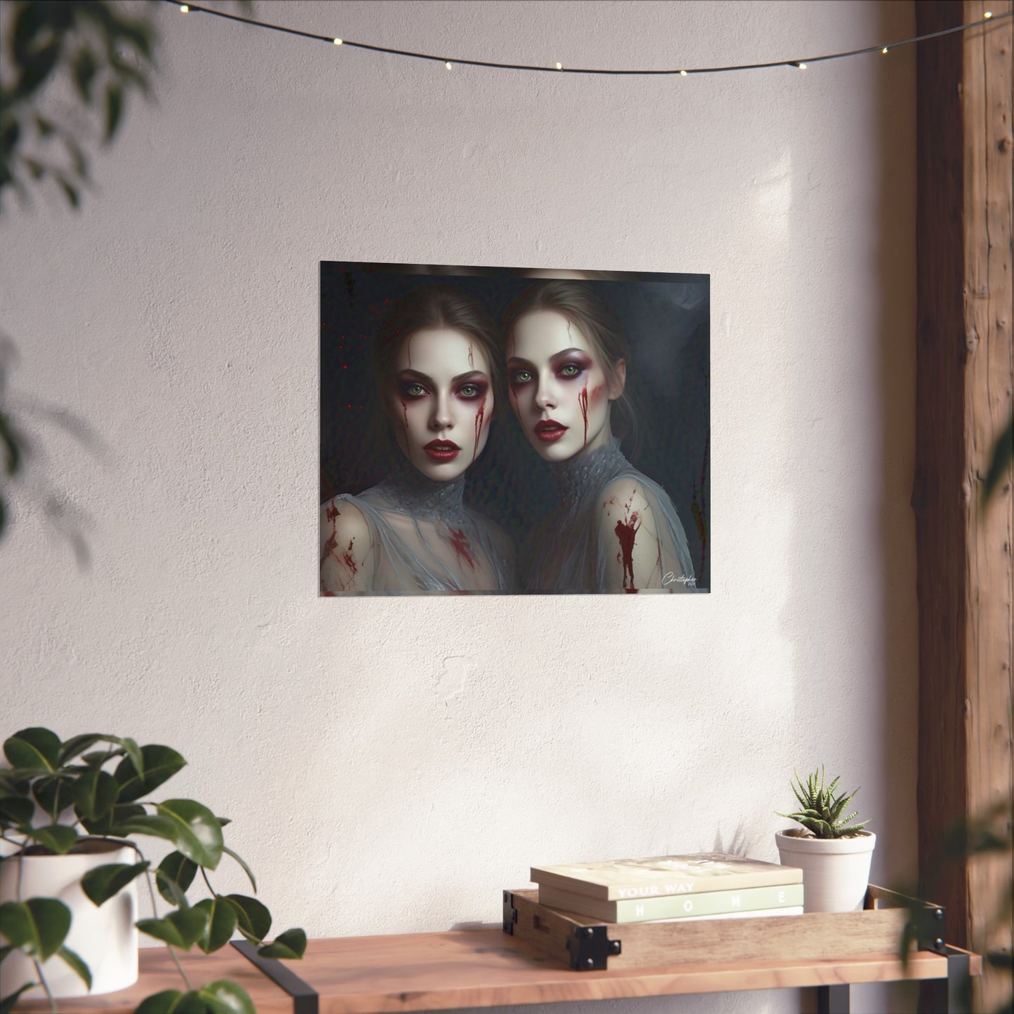 Eerie Fine Art Poster, Dark Fantasy Wall Art, Gothic Decor, Spooky Home Aesthetic, Halloween Wall Art