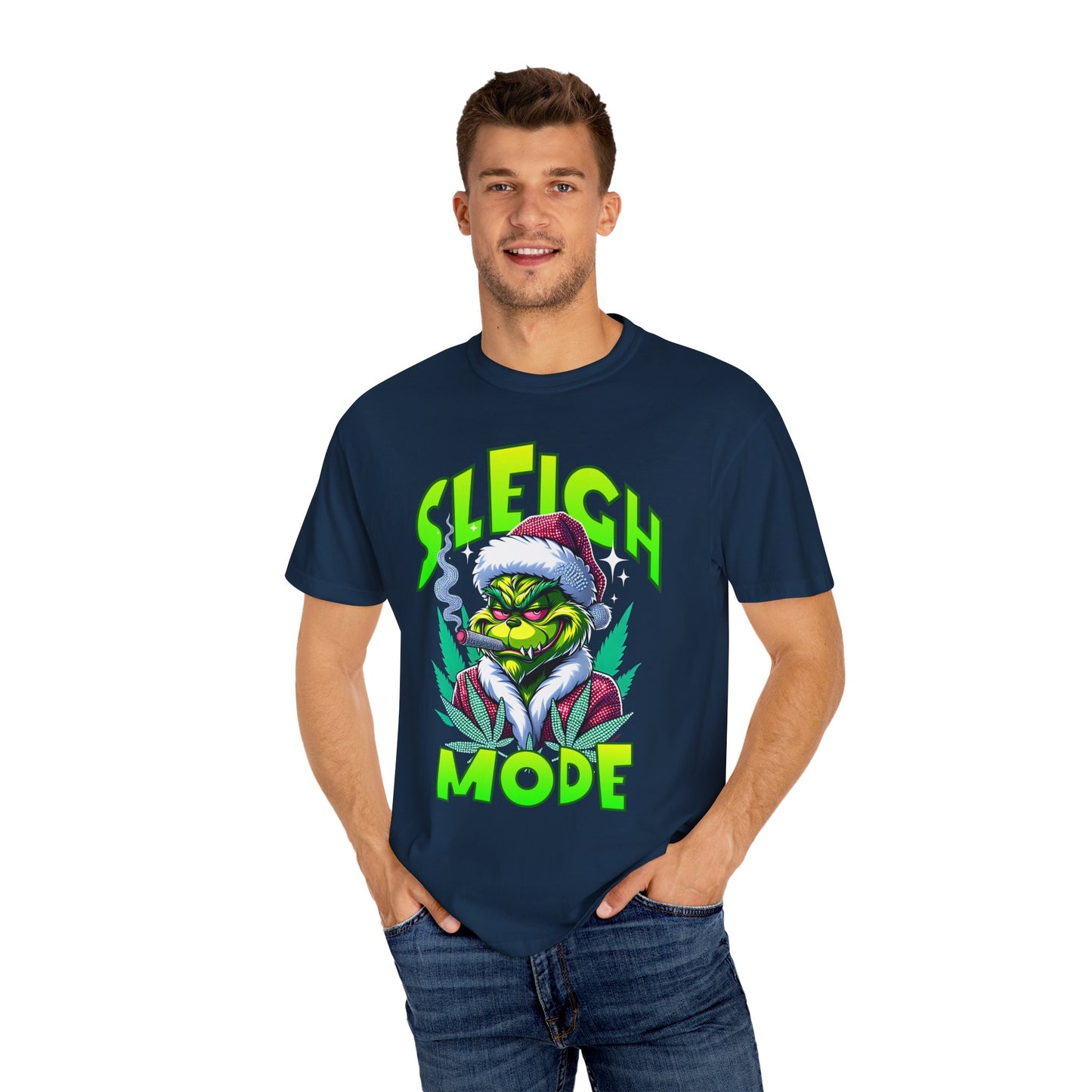 Sleigh Mode T-Shirt — Grinch Holiday Graphic Tee