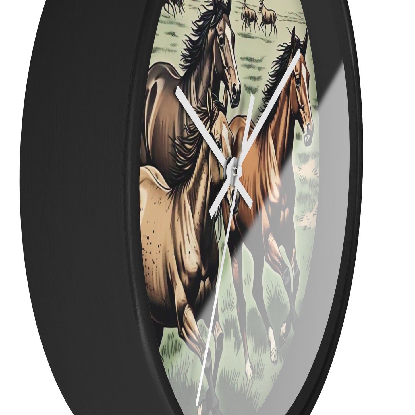 Rustic Horse Wall Clock - Equestrian Decor, Farmhouse Style, Gift for Horse Lovers, Country Home Decor, Western Wall Art