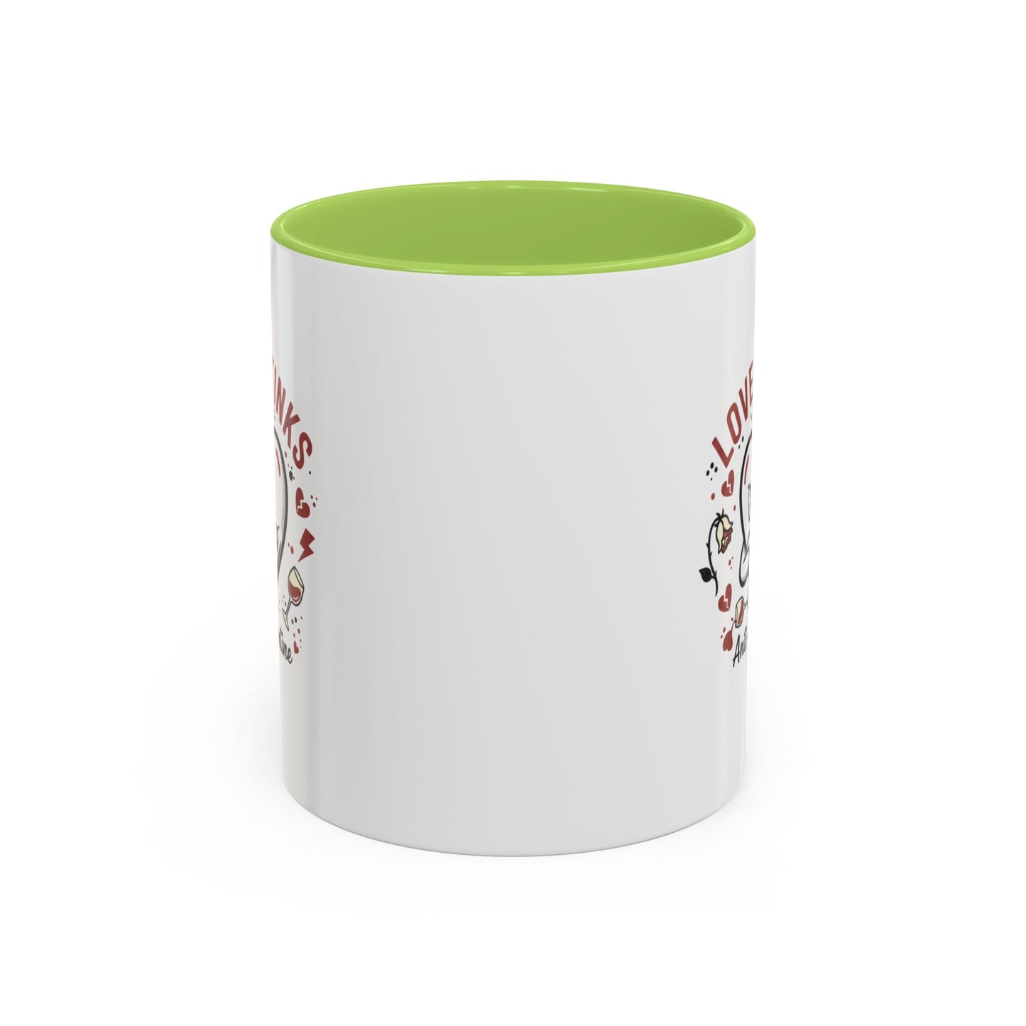 Coffee Mug — "Love Stinks" Anti-Valentine Heart Accent Mug (11/15oz)
