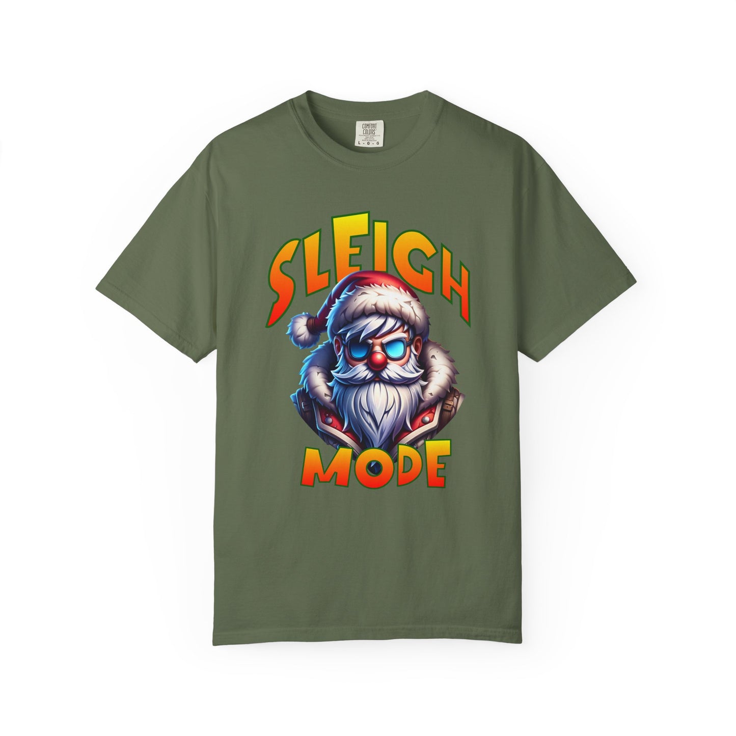 Sleigh Mode T-Shirt — Cool Santa Graphic Holiday Tee