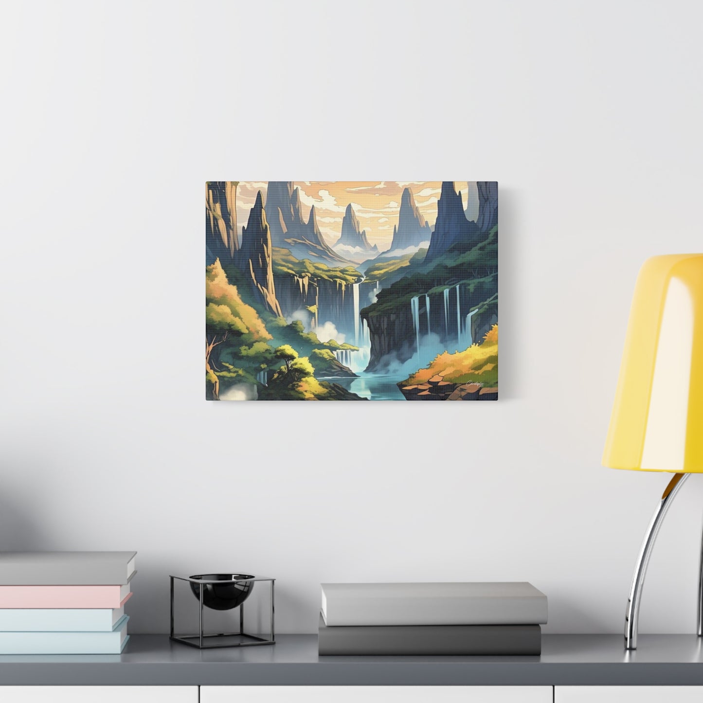 Serene Landscape Canvas Wall Art, Nature Home Decor, Tranquil Living Room Accent, Gift for Nature Lovers, Gallery Wall Piece