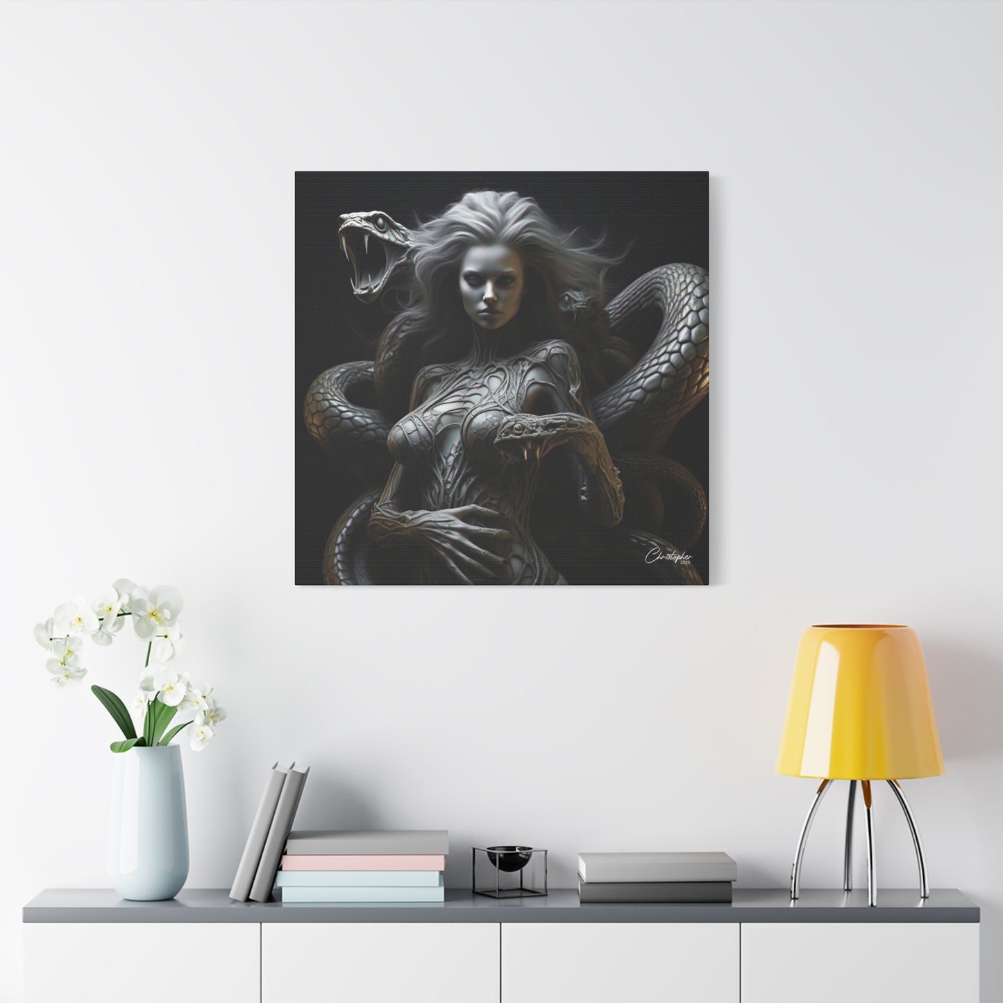 Serpent Goddess Matte Canvas Wall Art