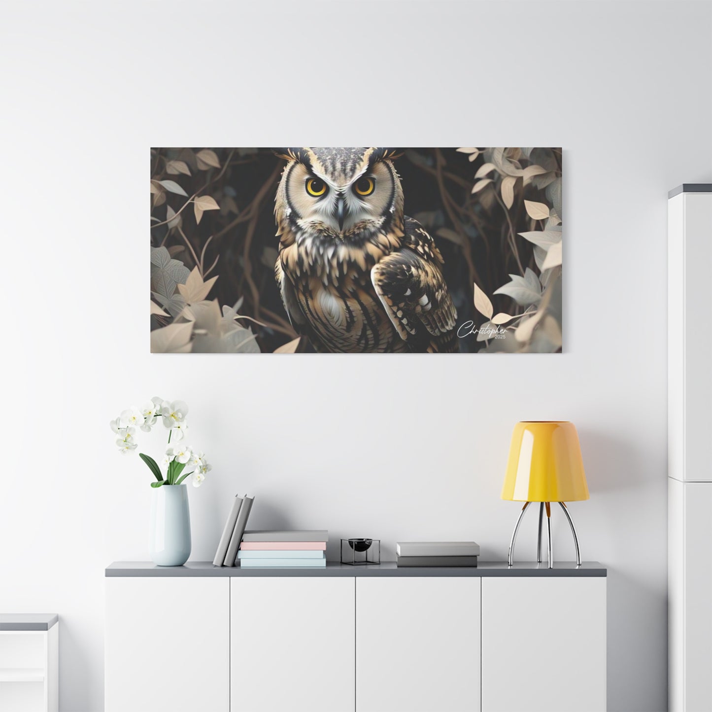 Realistic Owl Canvas Art - Nature Wall Decor for Home & Office