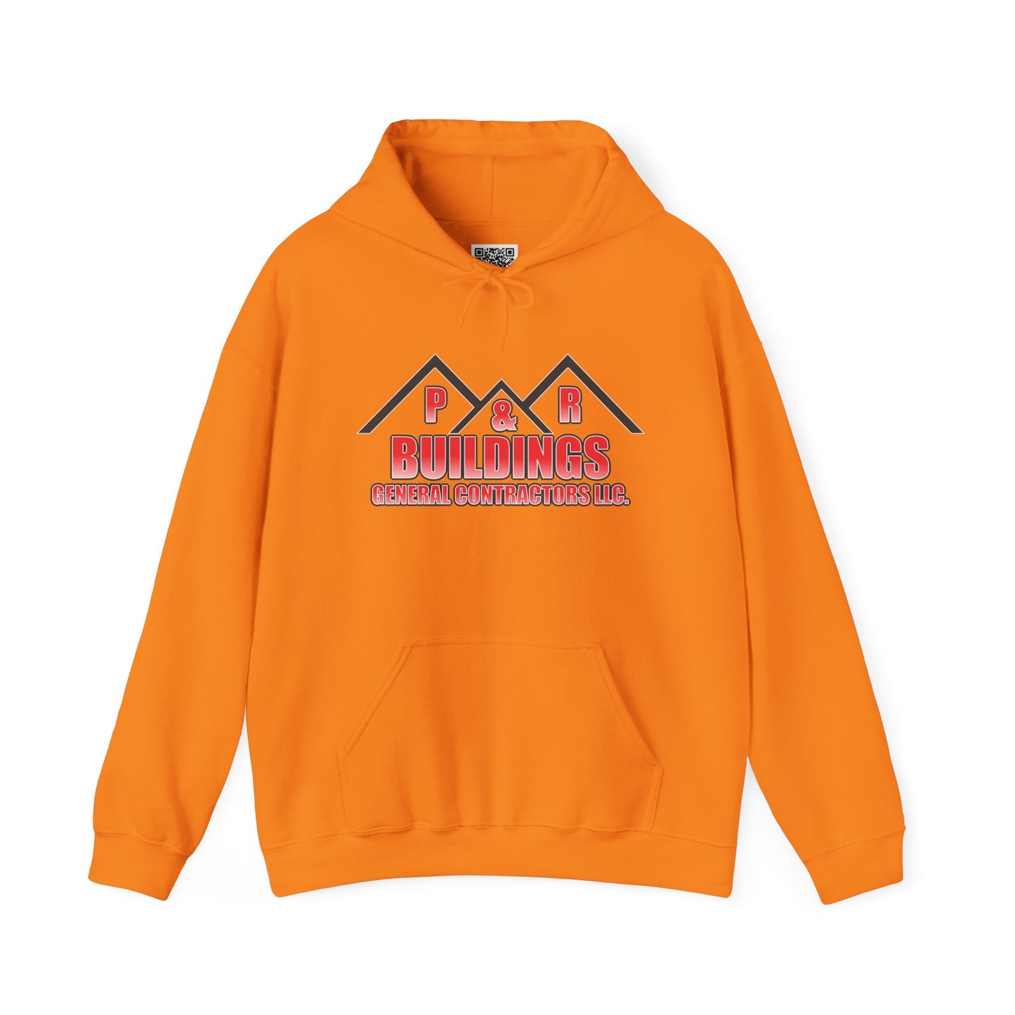 P&R Buildings Logo Hoodie — Custom Contractor License & Phone Number
