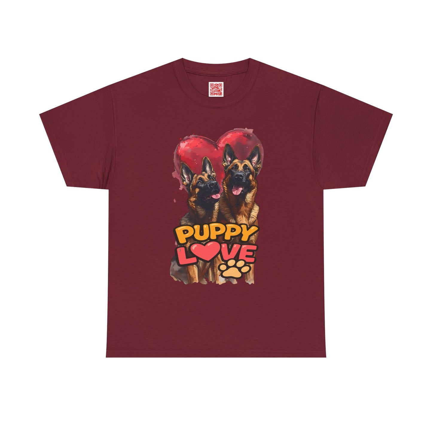 Puppy Love T-Shirt — Cute German Shepherd Heart Graphic Tee