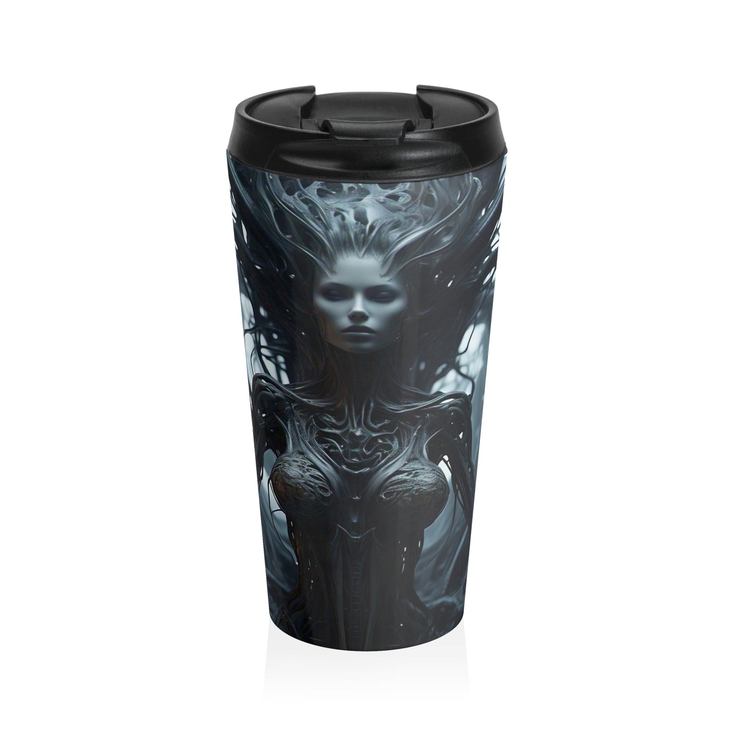 Gothic Fantasy Stainless Steel Travel Mug - Dark Art Tumbler for Coffee Lovers, Unique Gift for Halloween, Modern Drinkware, Stylish [...]