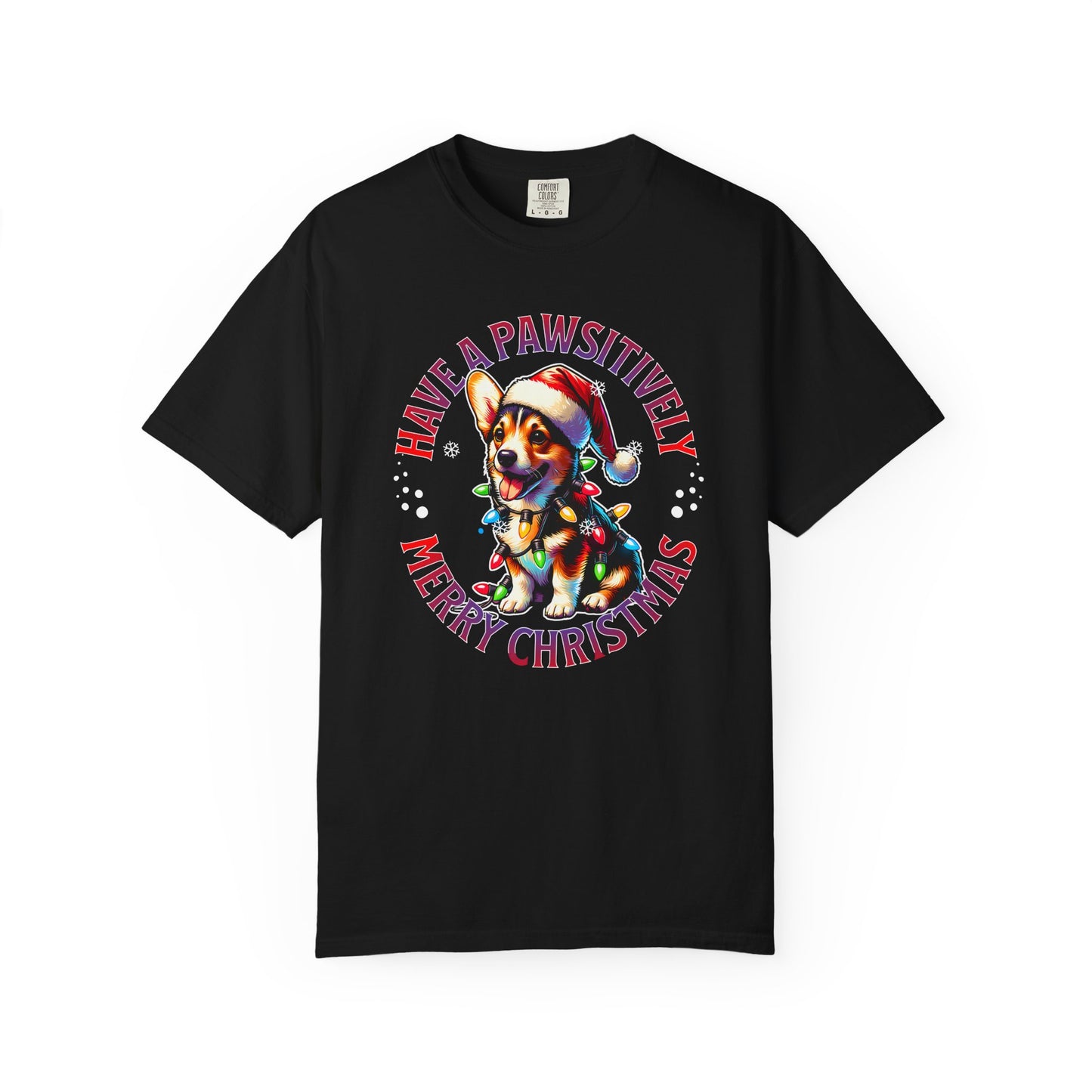 Christmas Corgi T-Shirt – "Have a Pawsitively Merry Christmas" Holiday Tee
