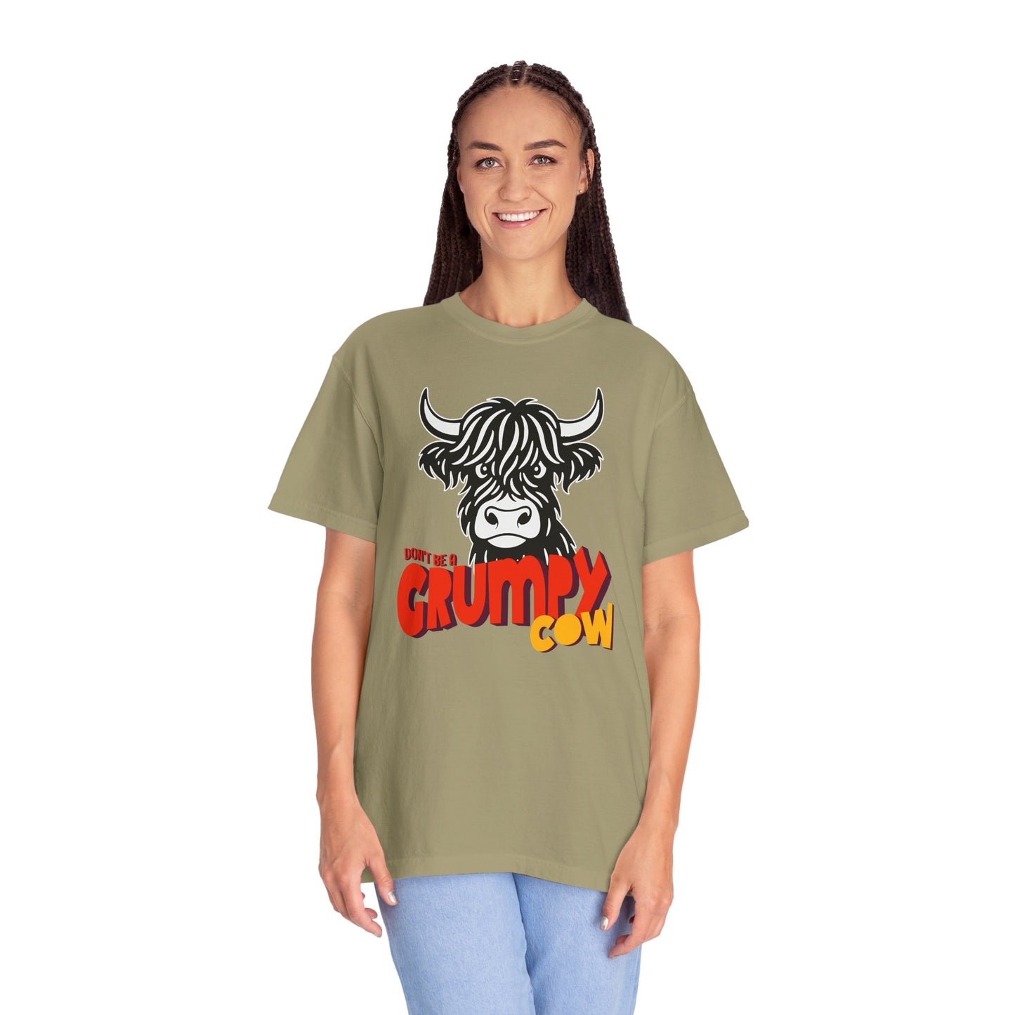 Grumpy Cow T-Shirt — Funny Highland Cow Graphic Tee