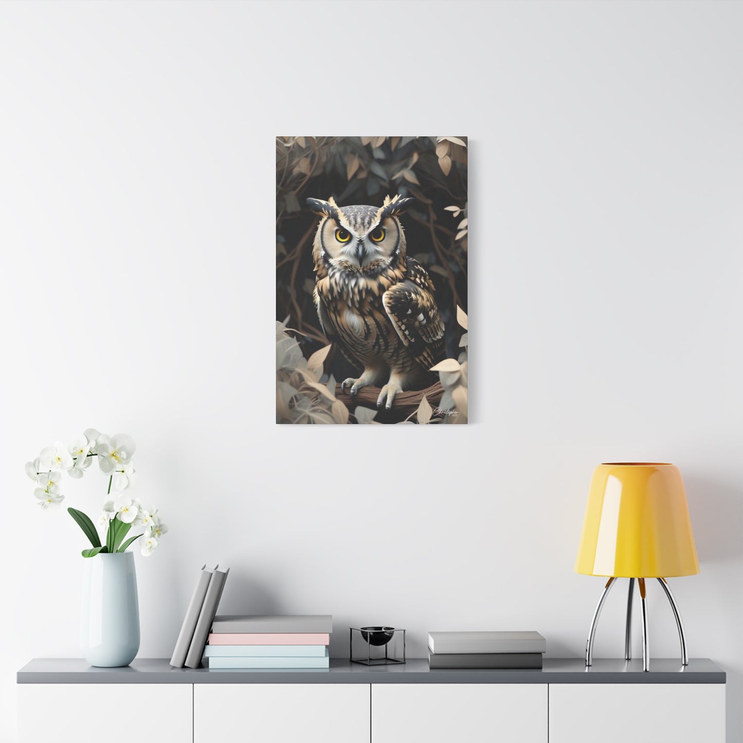 Realistic Owl Canvas Art - Nature Wall Decor for Home & Office