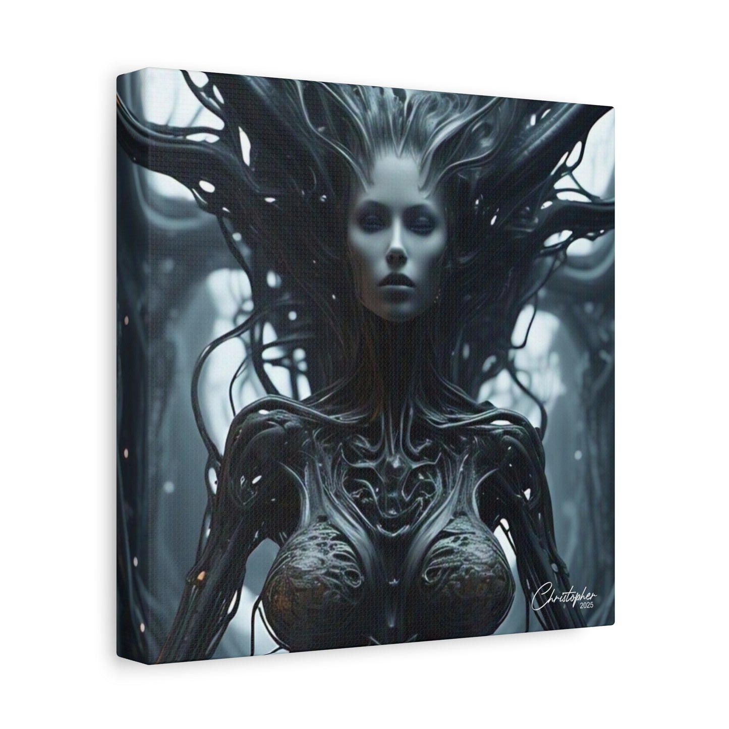 Futuristic Matte Canvas Wall Art – 1.25" Stretched