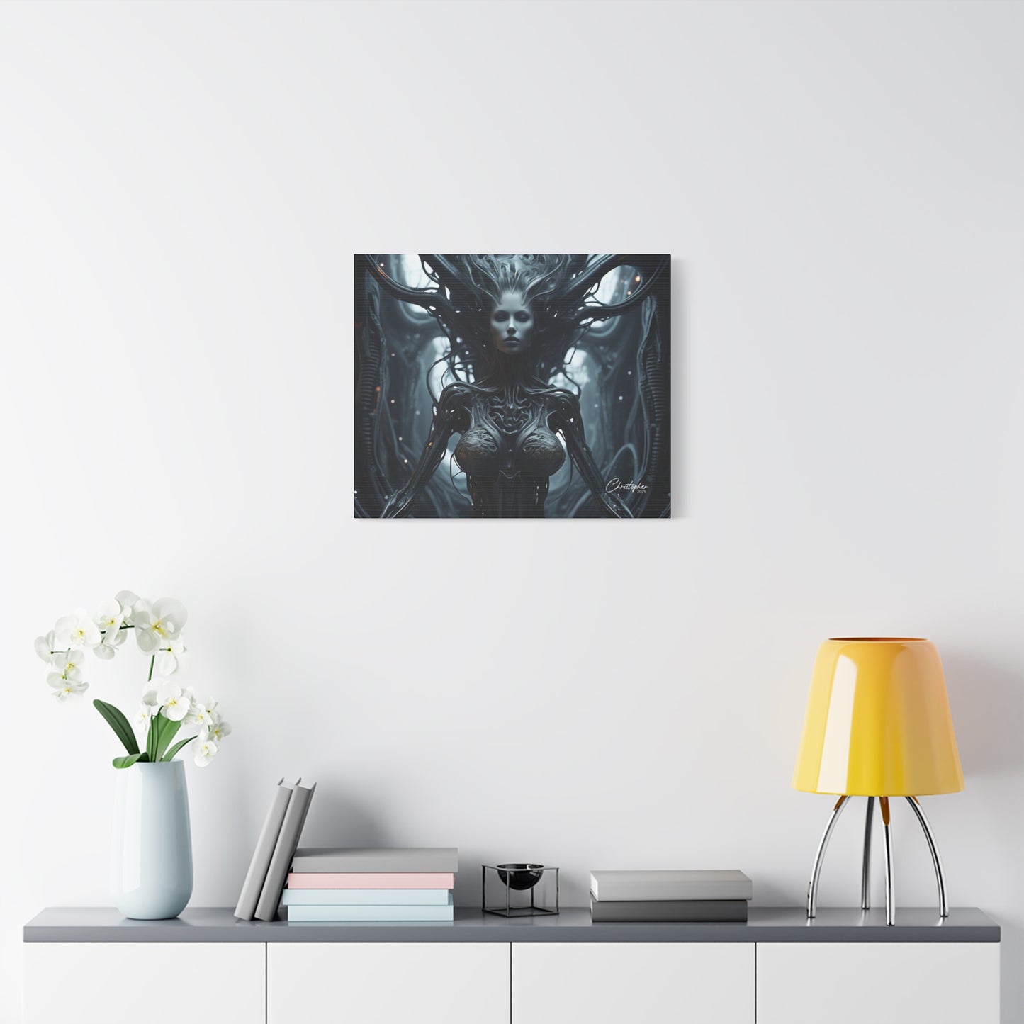 Futuristic Matte Canvas Wall Art – 1.25" Stretched