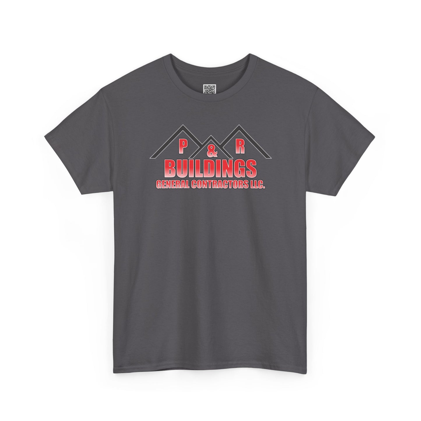 P&R BUILDINGS Logo Tee — Built Kings Contractor T‑Shirt (Phone & License Info on Back)