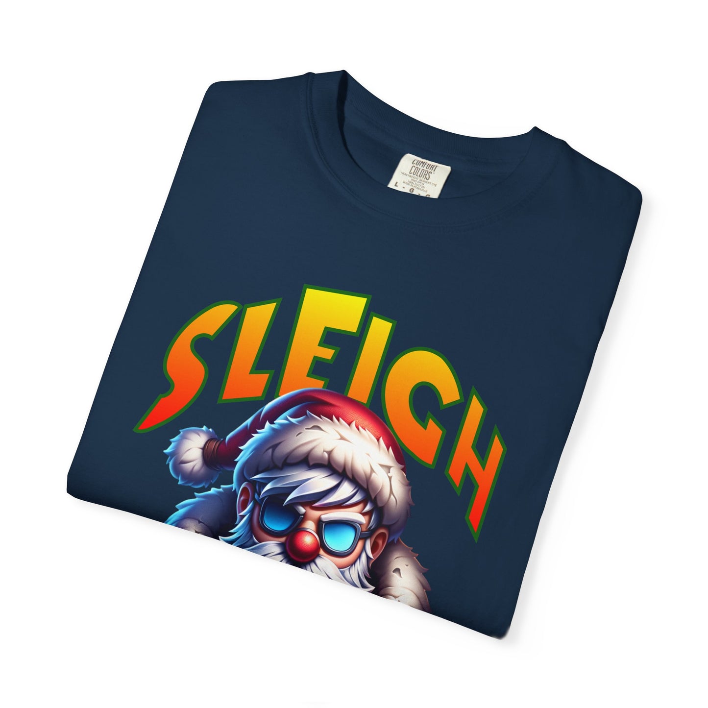 Sleigh Mode T-Shirt — Cool Santa Graphic Holiday Tee