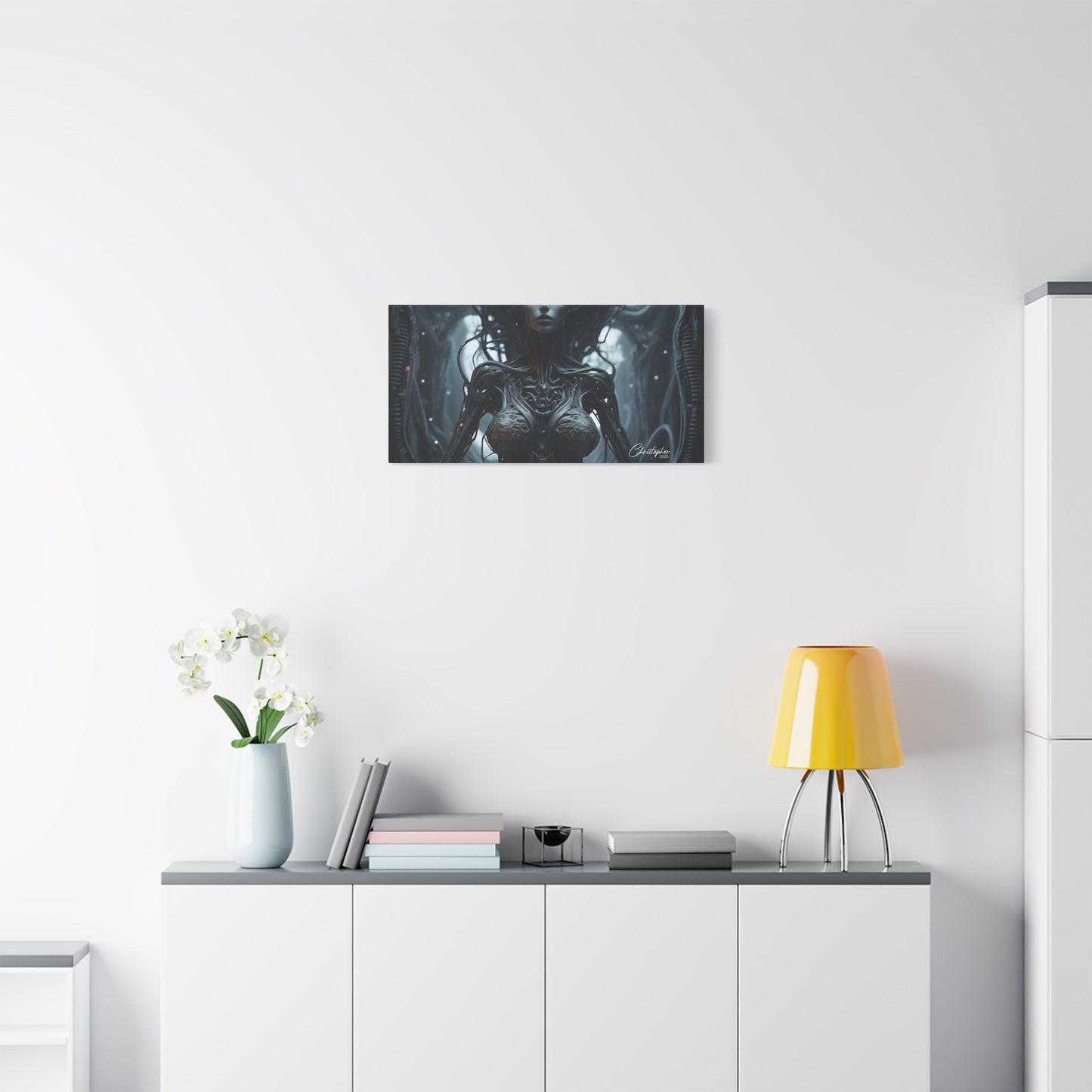 Futuristic Matte Canvas Wall Art – 1.25" Stretched