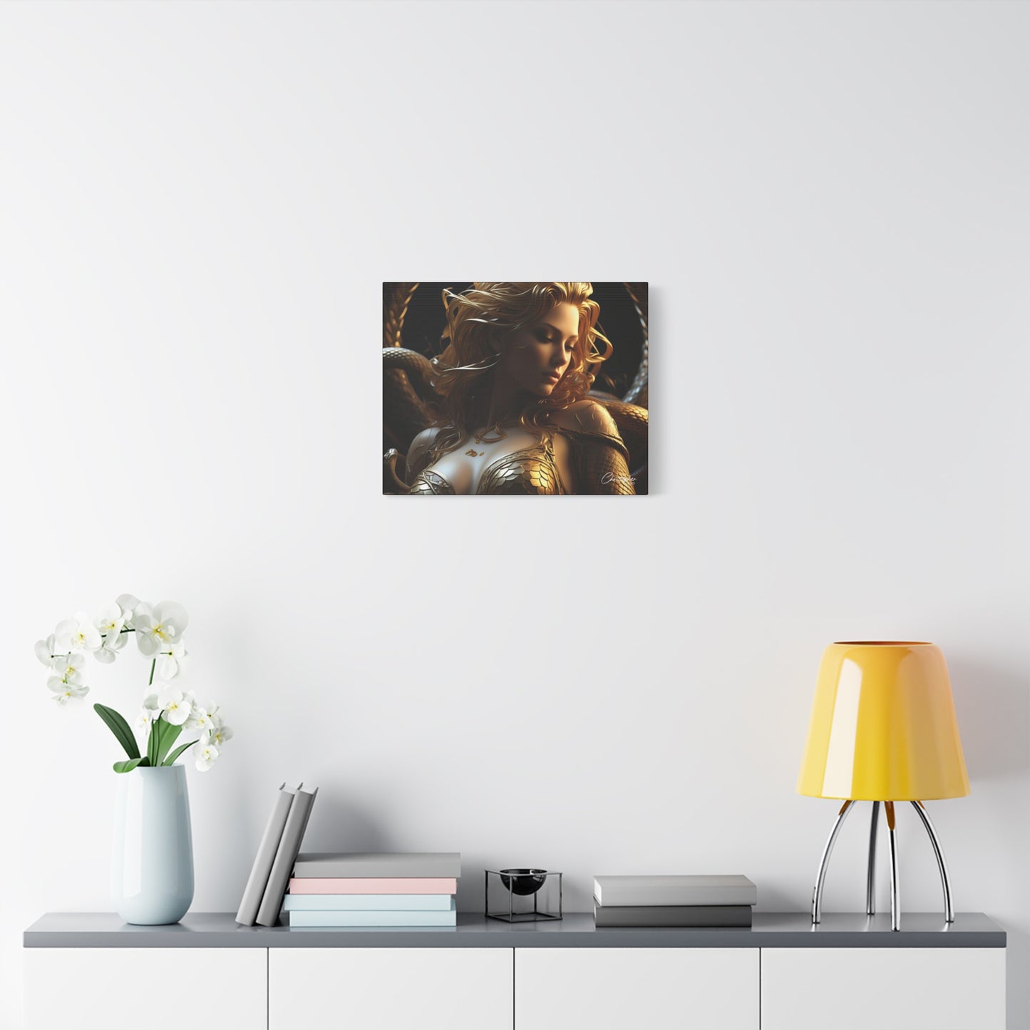 Fantasy Art Canvas Print - Serpent Goddess Home Decor