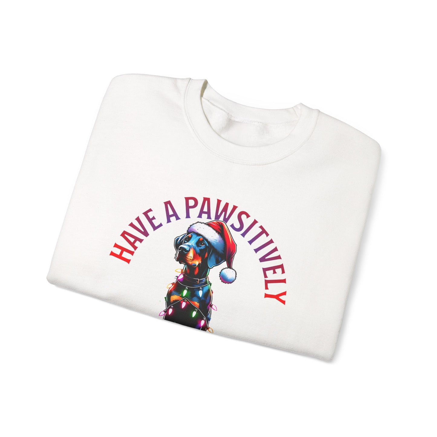 Christmas Dog Sweatshirt – "Have a Pawsitively Merry Christmas" Holiday Crewneck