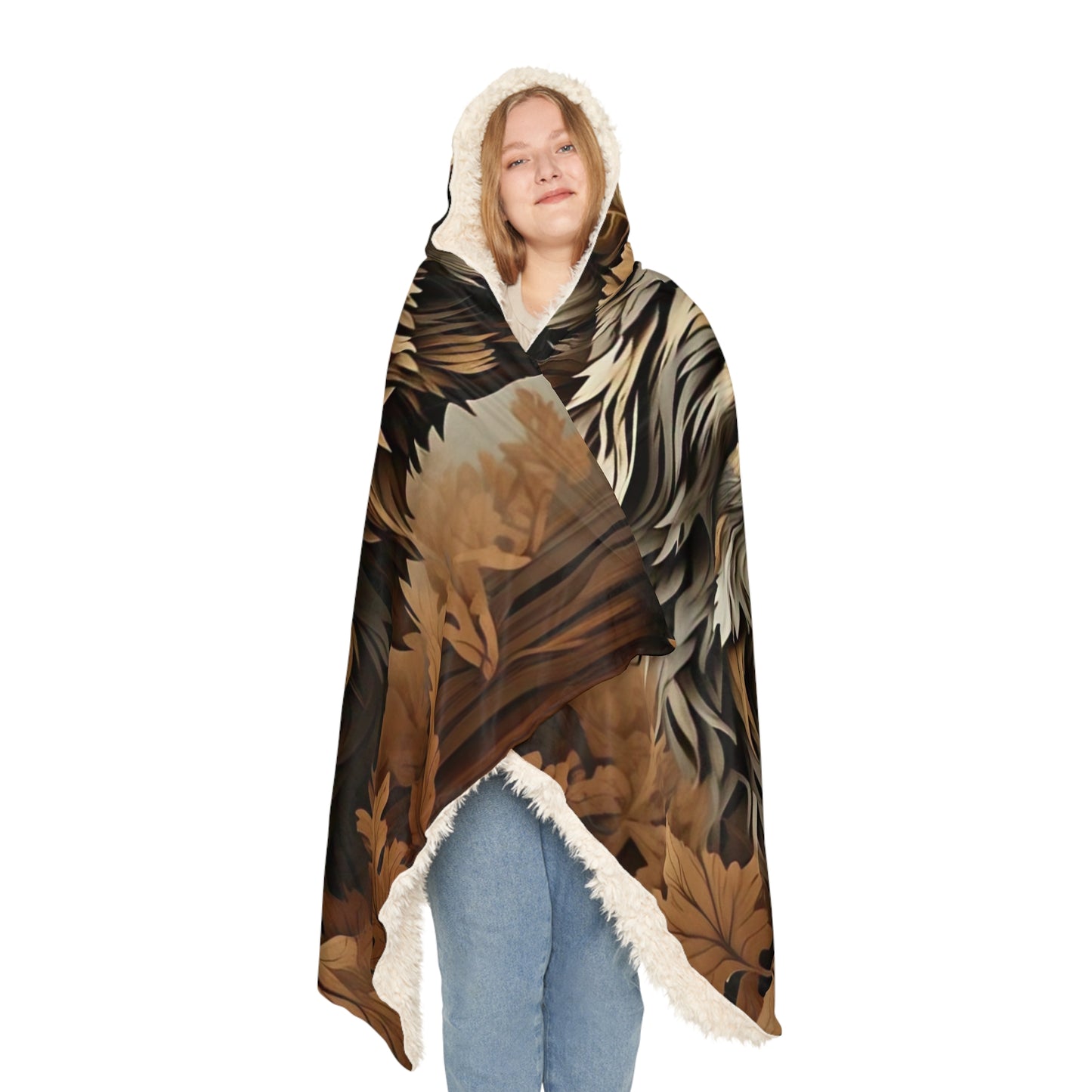 Cozy Wolf Snuggle Blanket, Warm Throw for Camping, Home Decor, Gifts for Nature Lovers, Fall Collectibles, Boho Style Blanket