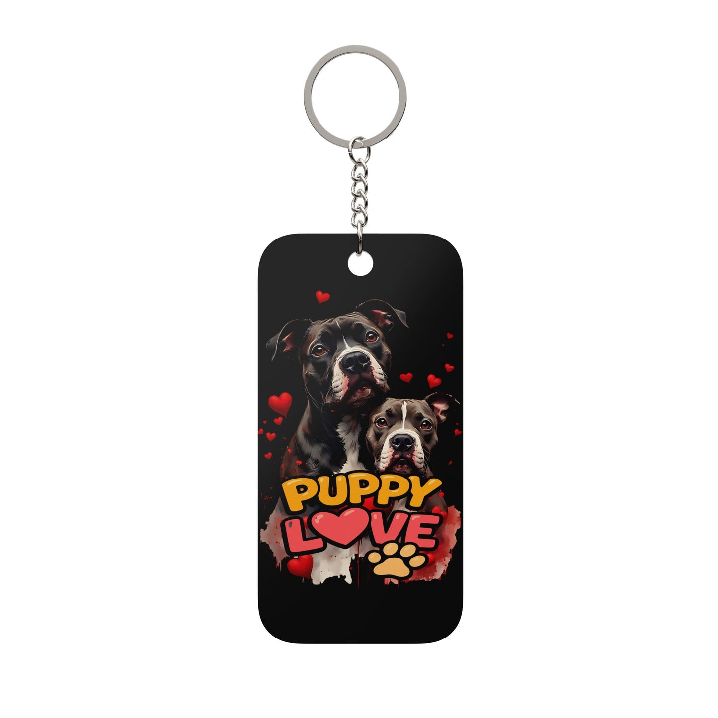 Puppy Love Keychain — Double-Sided Dog Charm