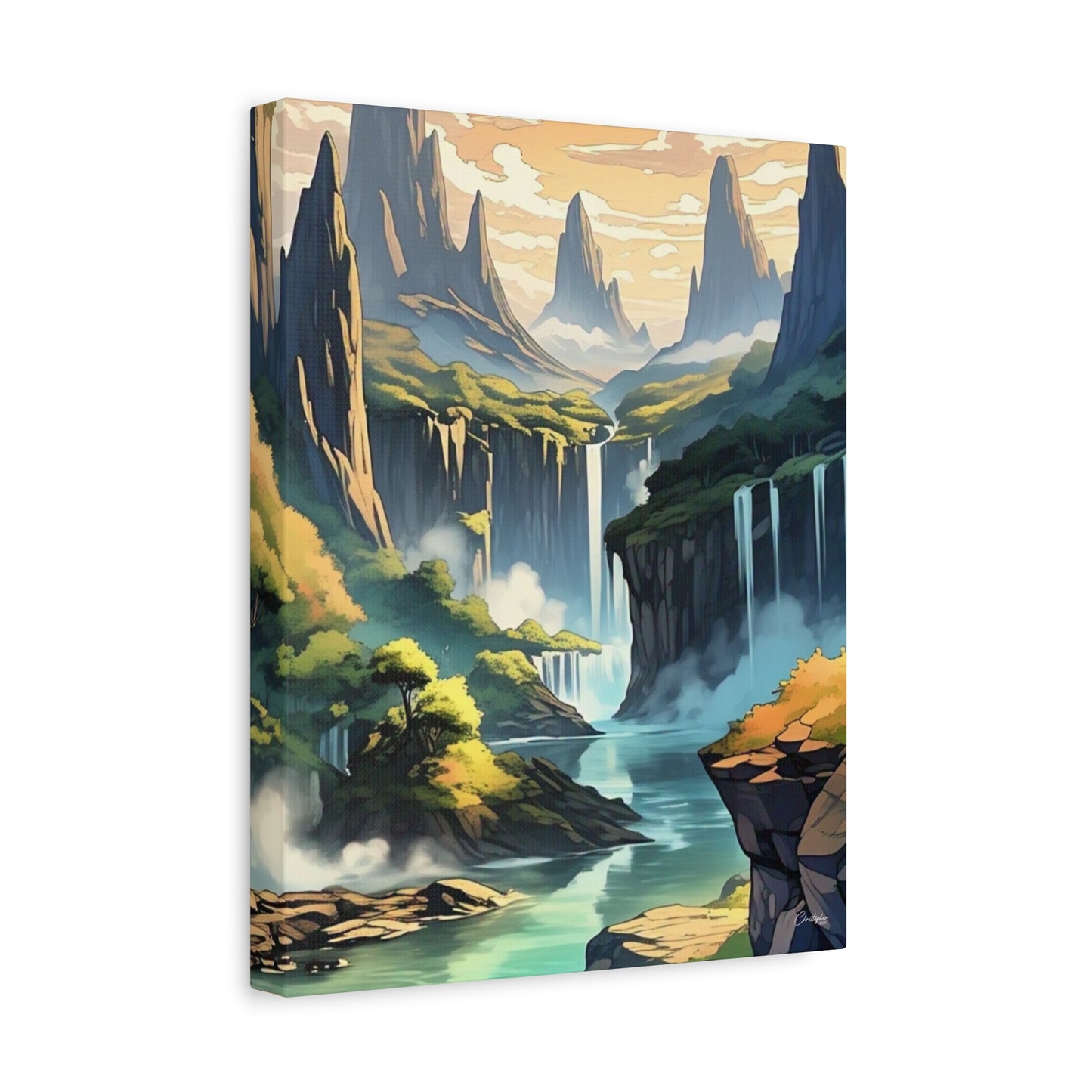 Serene Landscape Canvas Wall Art, Nature Home Decor, Tranquil Living Room Accent, Gift for Nature Lovers, Gallery Wall Piece