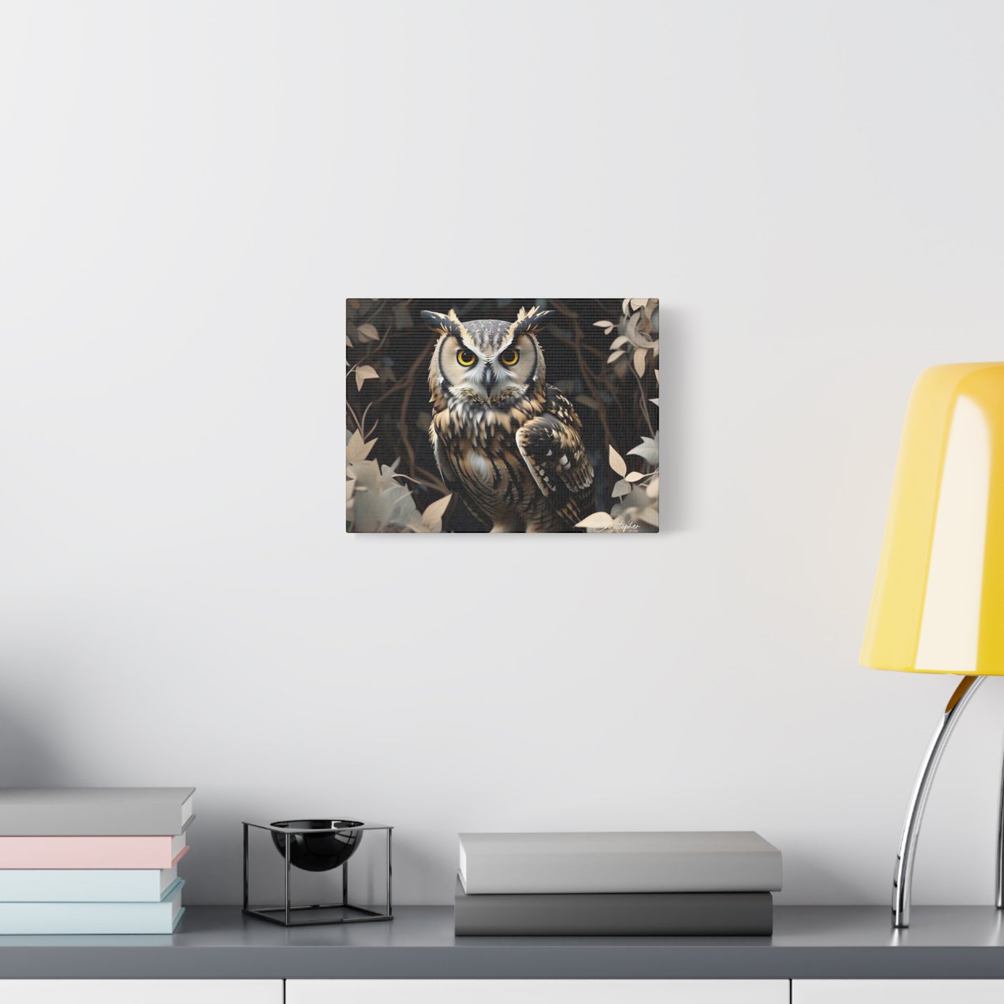 Realistic Owl Canvas Art - Nature Wall Decor for Home & Office