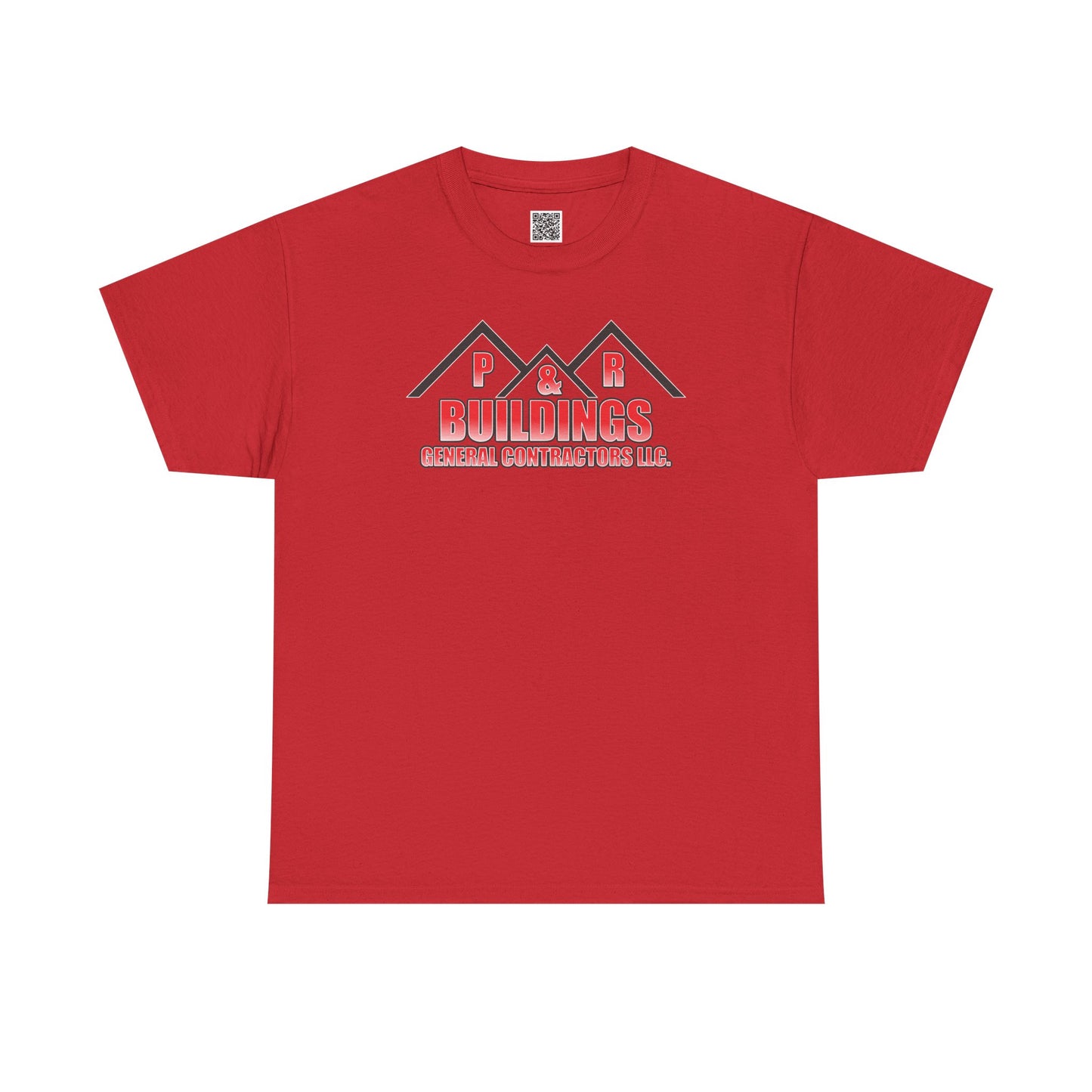 P&R BUILDINGS Logo Tee — Built Kings Contractor T‑Shirt (Phone & License Info on Back)