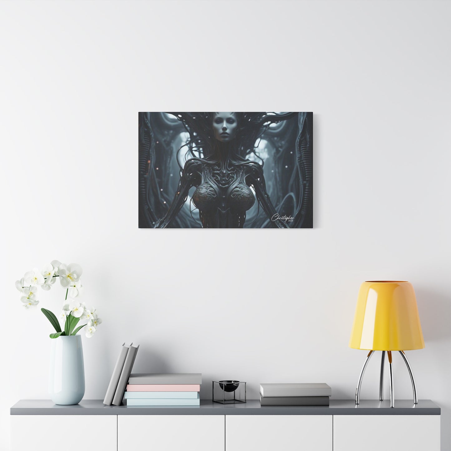 Futuristic Matte Canvas Wall Art – 1.25" Stretched
