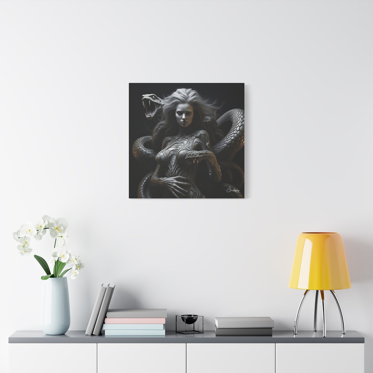 Serpent Goddess Matte Canvas Wall Art