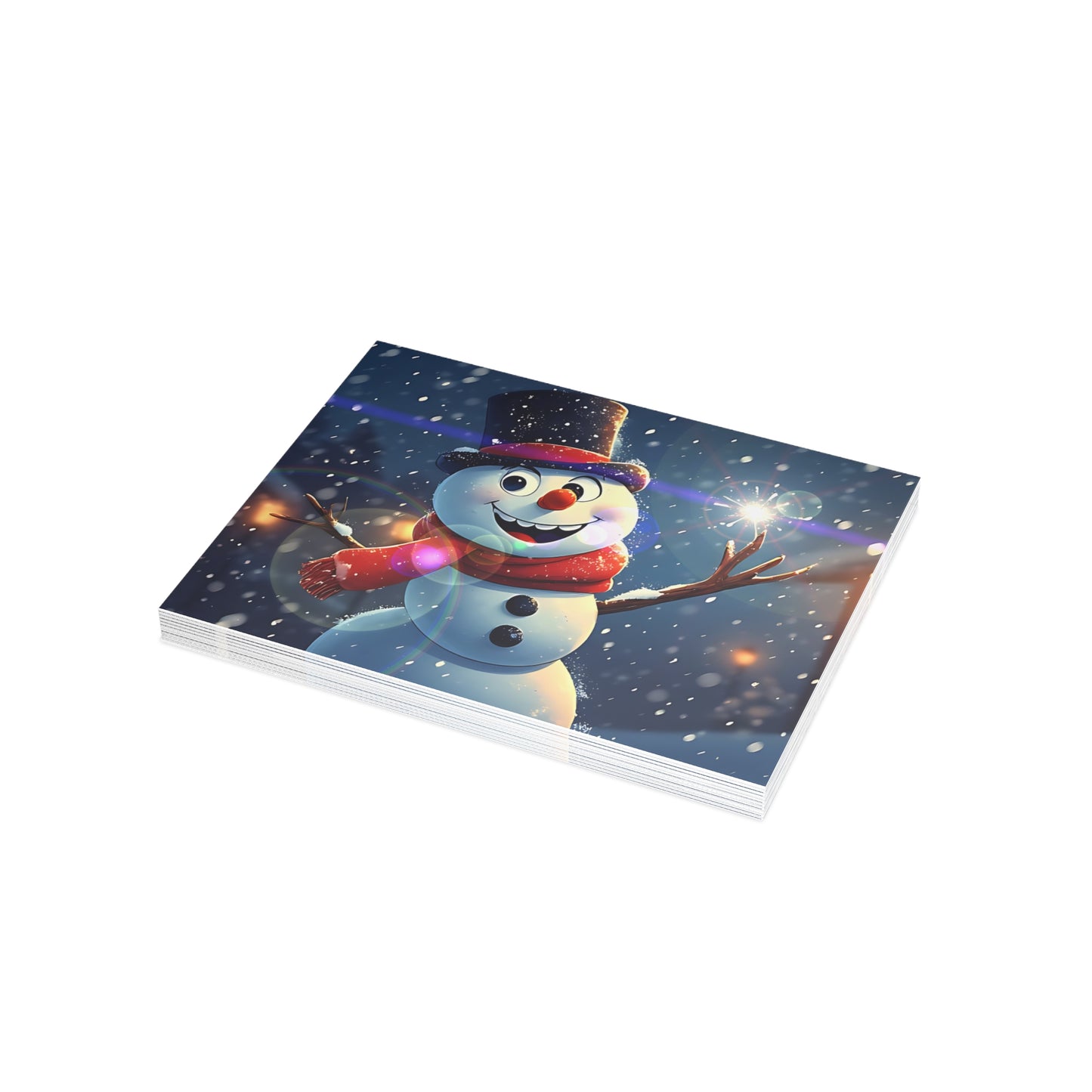 Snowman (Christmas Selfies) Postcard Bundles (envelopes included)