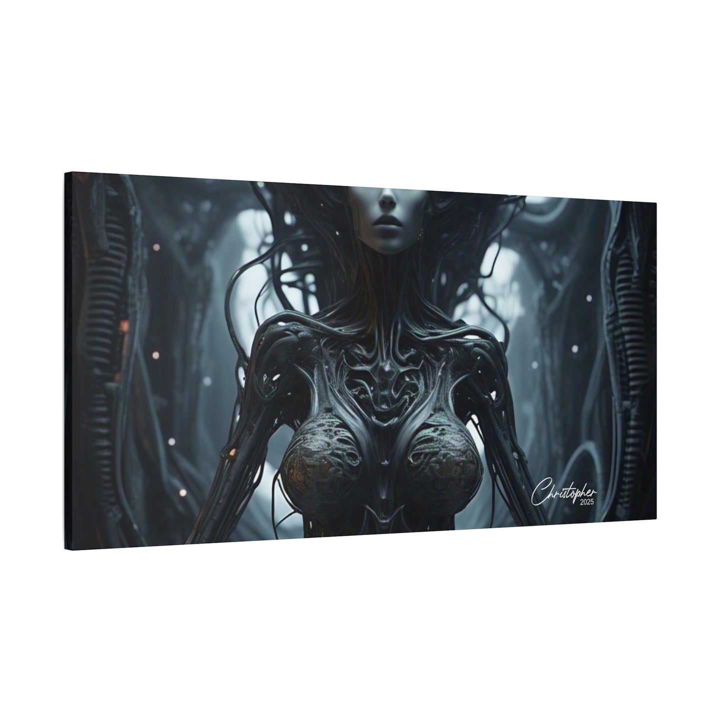 Futuristic Matte Canvas Wall Art – 1.25" Stretched