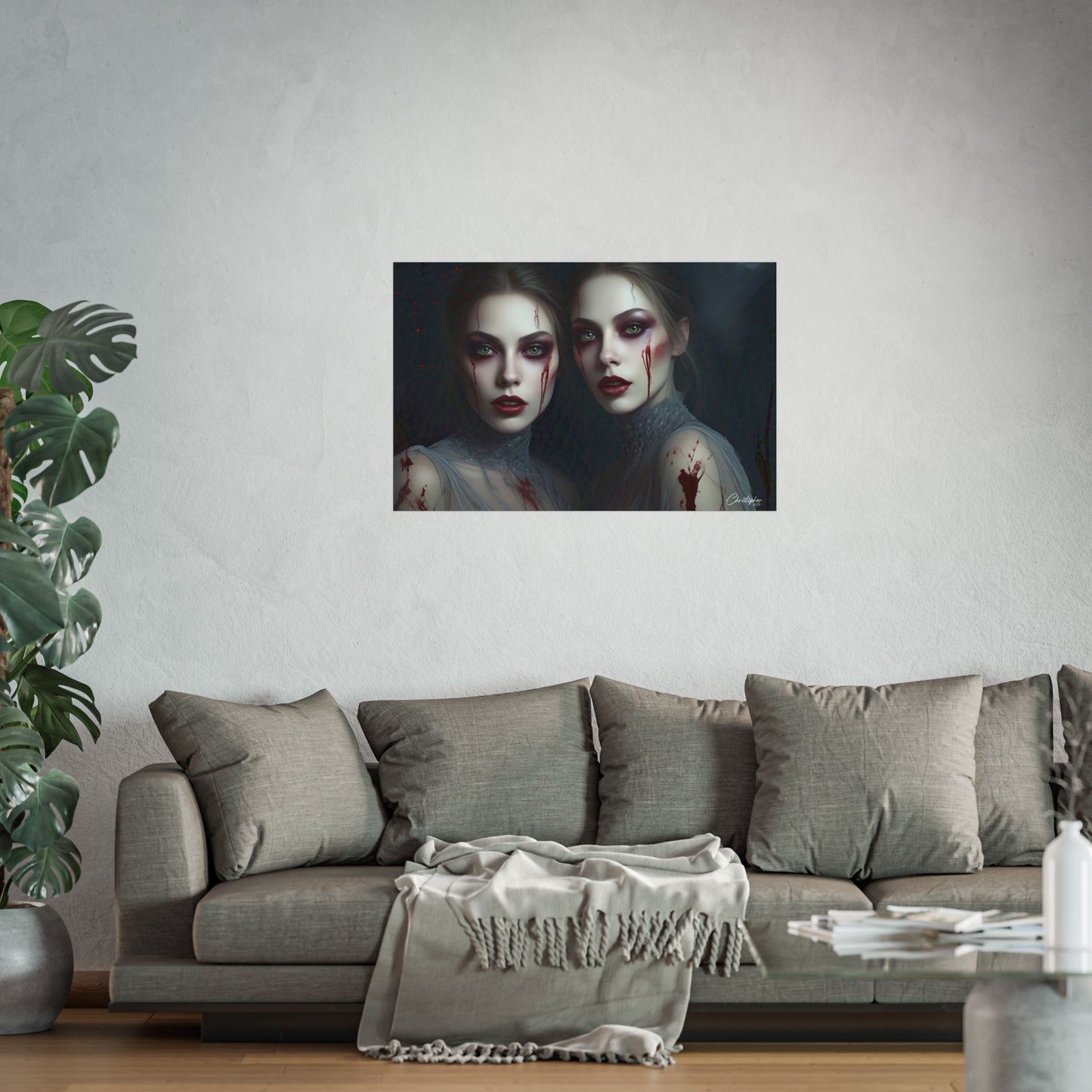 Eerie Fine Art Poster, Dark Fantasy Wall Art, Gothic Decor, Spooky Home Aesthetic, Halloween Wall Art