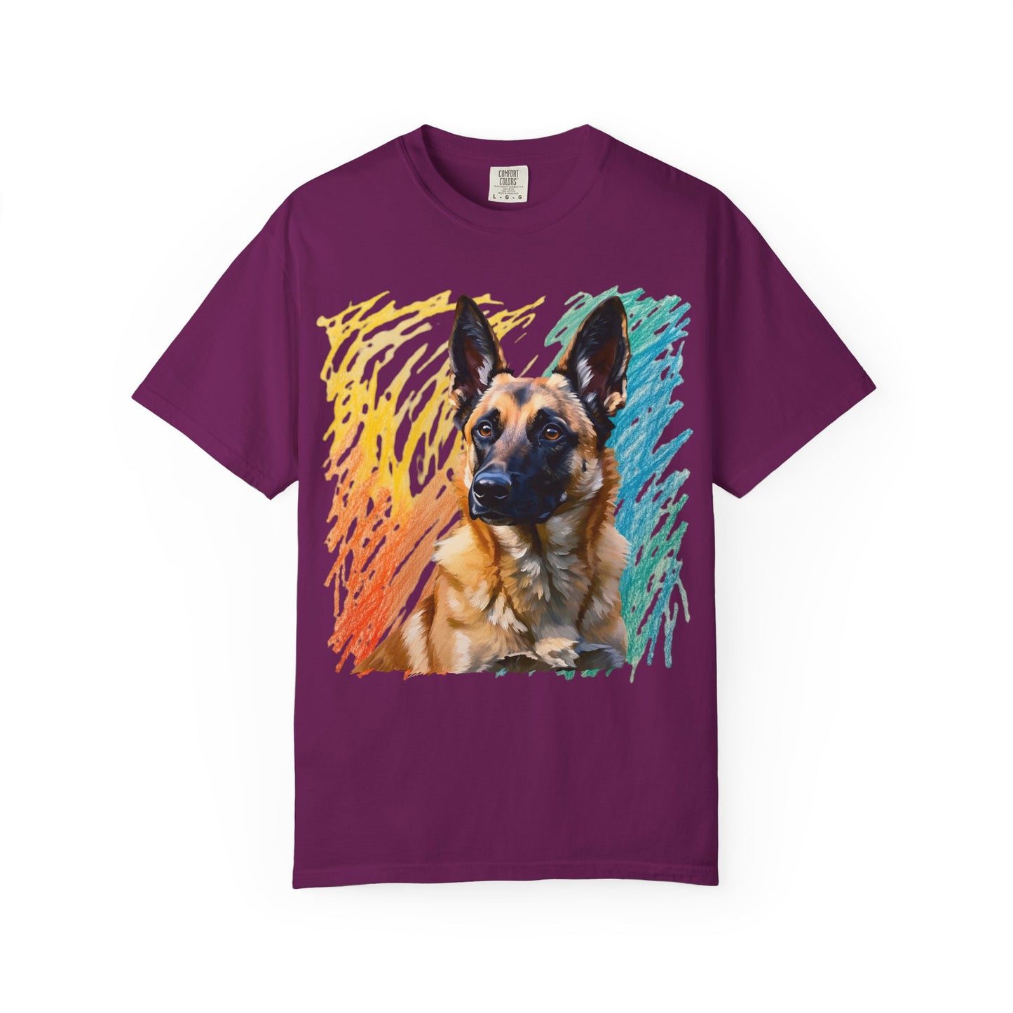 Colorful Dog Art Unisex T-shirt, Pet Lover Gift, Animal Lover Tee, Dog Lover Apparel, Vibrant Graphic Shirt