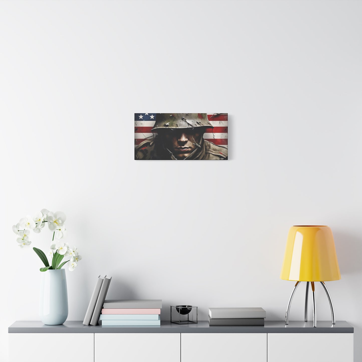 Military-Themed Canvas Art, Military Canvas Print, Wall Art for Veterans, Patriotic Home Decor, Gift for Army, Military Artwork, [...]