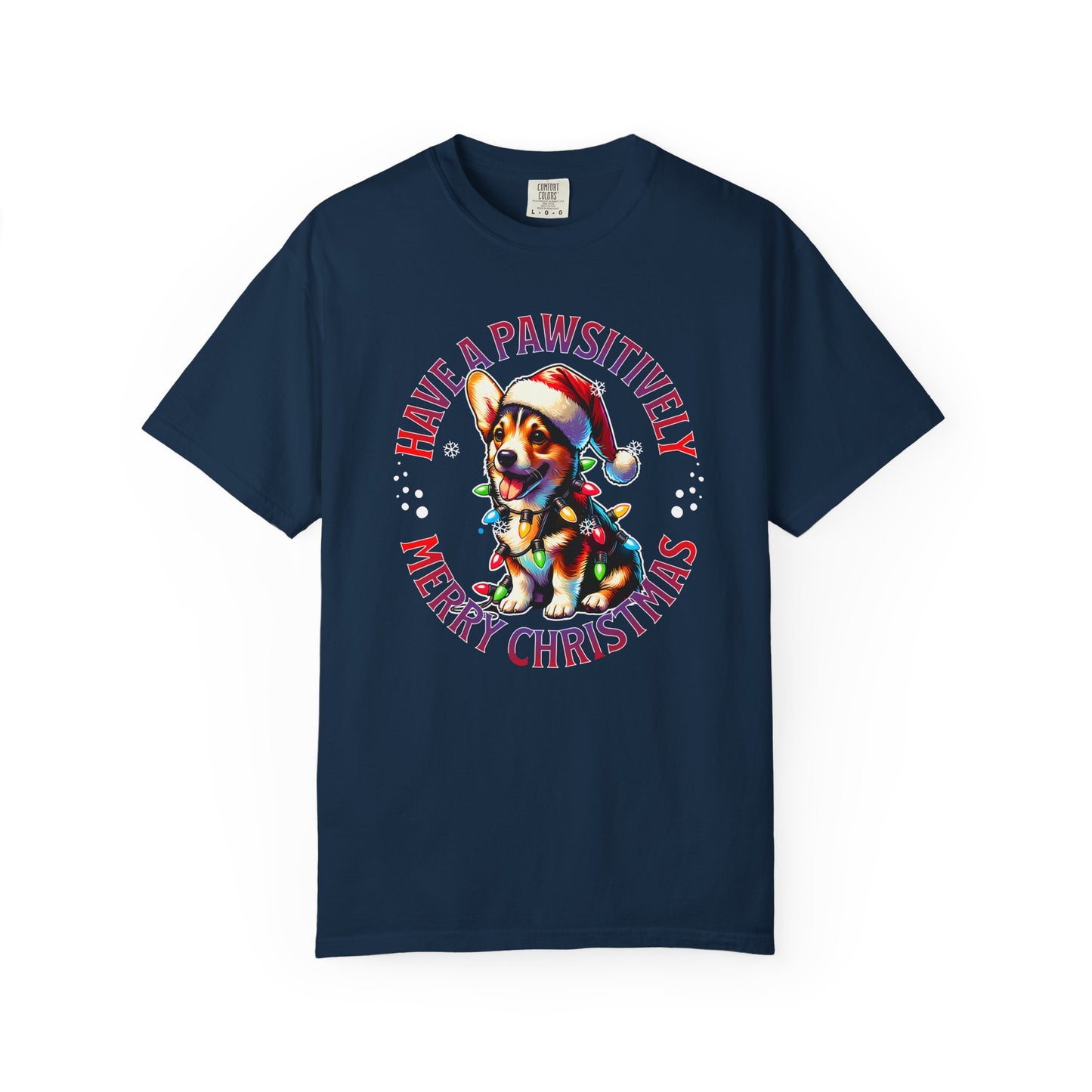 Christmas Corgi T-Shirt – "Have a Pawsitively Merry Christmas" Holiday Tee