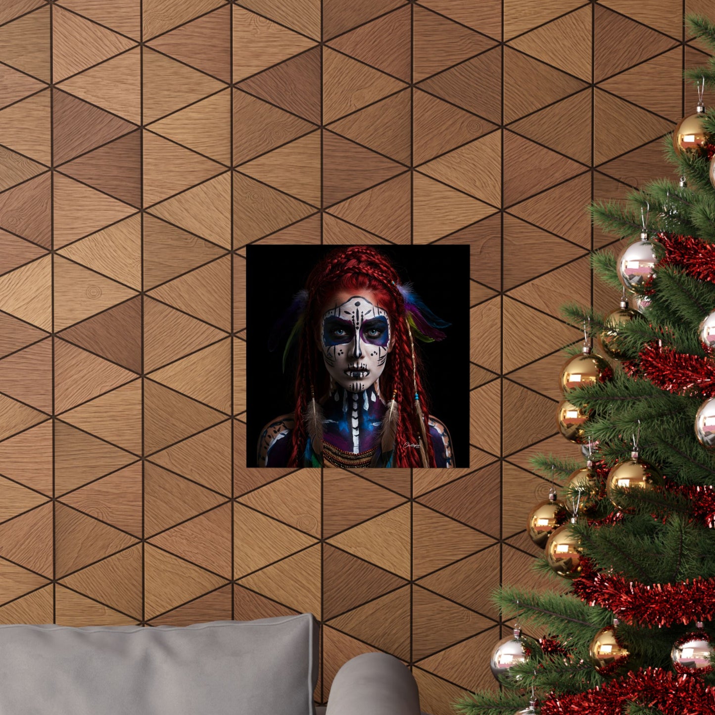 Bohemian Wall Art Print, Tribal Vertical Poster