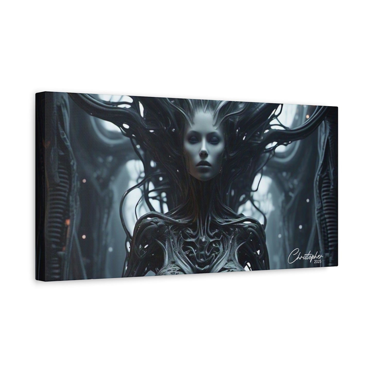 Futuristic Matte Canvas Wall Art – 1.25" Stretched