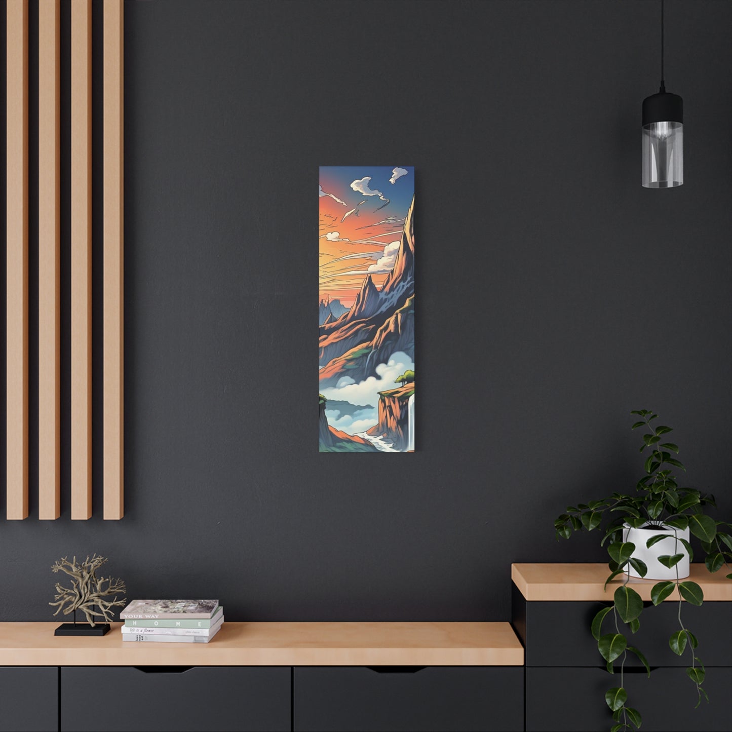 Stretched Canvas Art Print, Mountain Sunrise Landscape Decor, Wall Art for Home, Gift for Nature Lovers, Perfect for Living Room, [...]