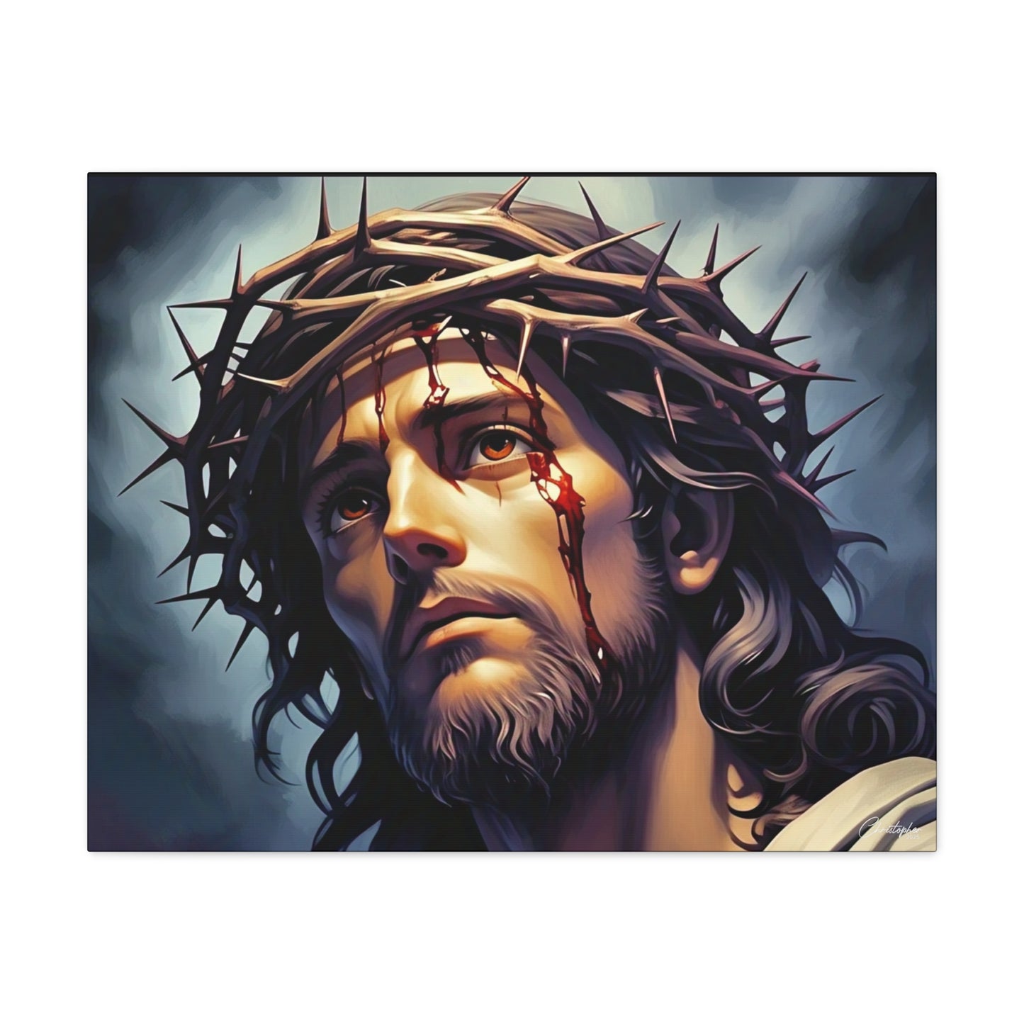 Religious Art Print Canvas, Inspirational Wall Decor, Christian Home Decor, Jesus Art, Gift for Faith-Based Celebrations