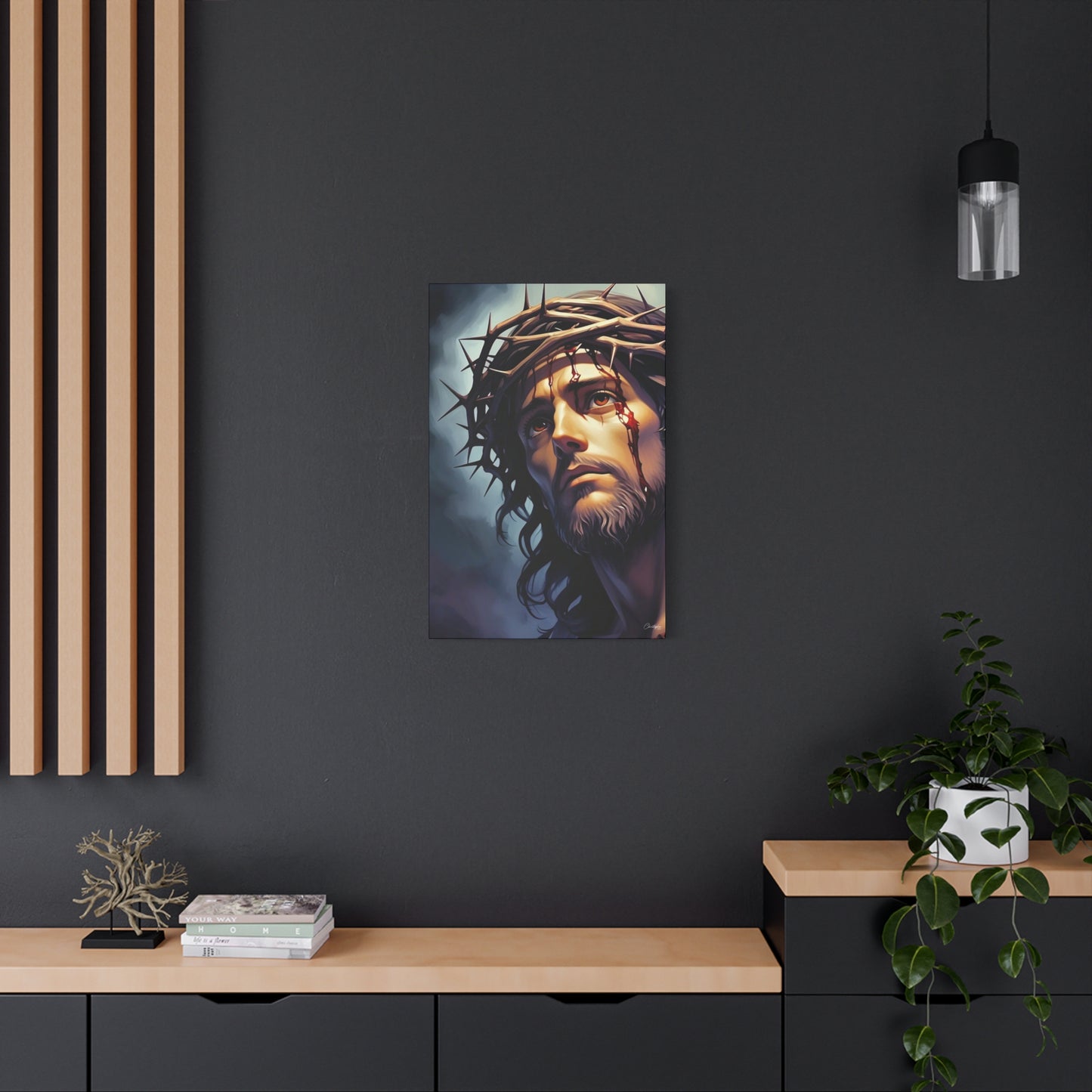 Religious Art Print Canvas, Inspirational Wall Decor, Christian Home Decor, Jesus Art, Gift for Faith-Based Celebrations