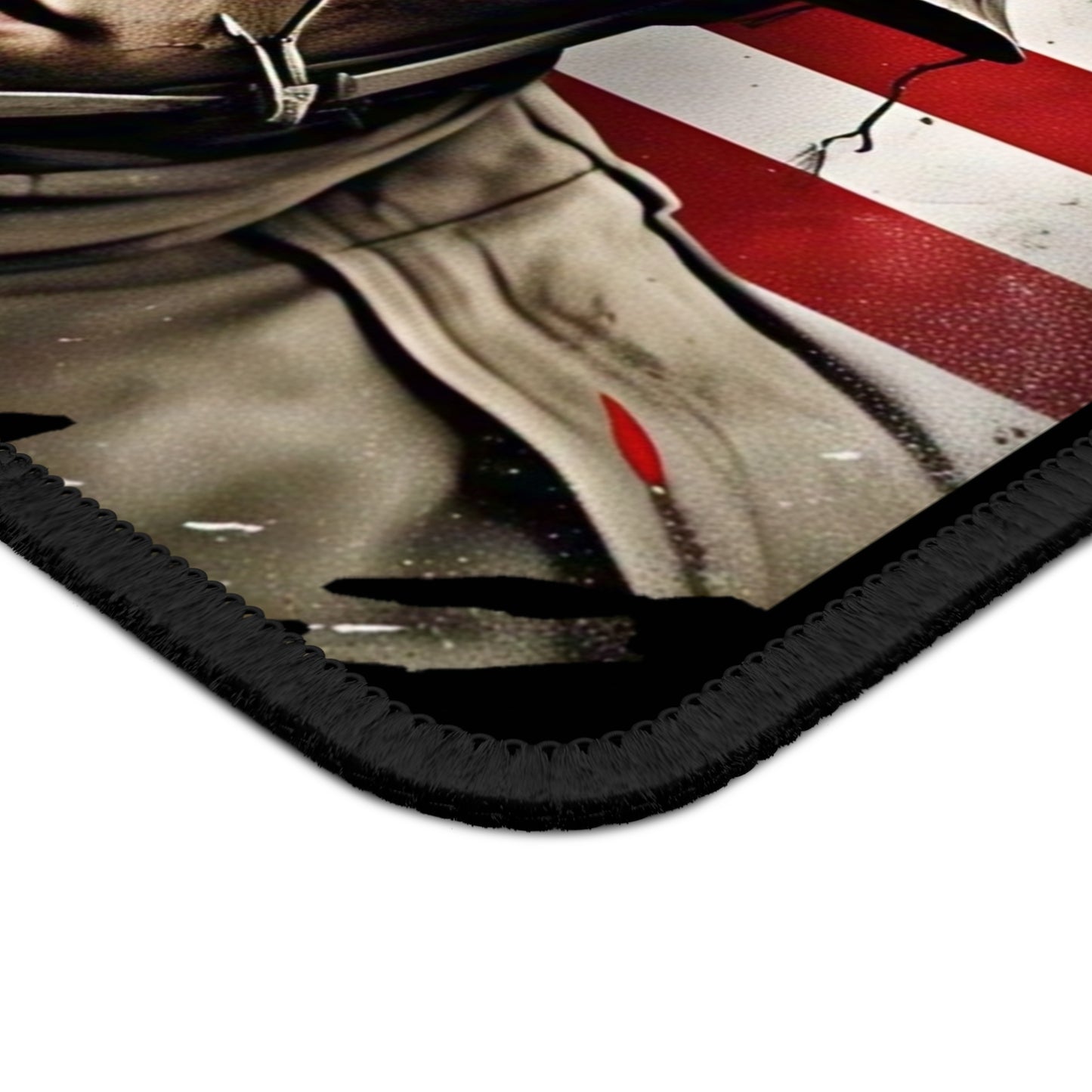 Patriotic Gaming Mouse Pad for Enthusiasts, Office Decor, Gamer Gift, Military Theme, USA Flag Design