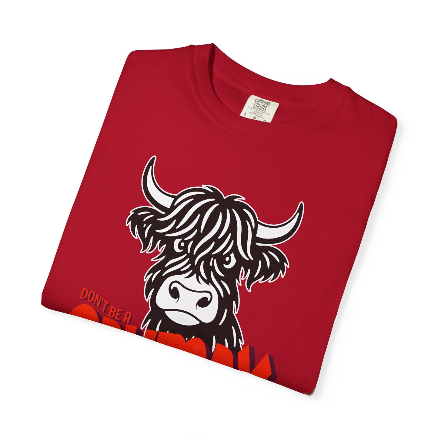 Grumpy Cow T-Shirt — Funny Highland Cow Graphic Tee