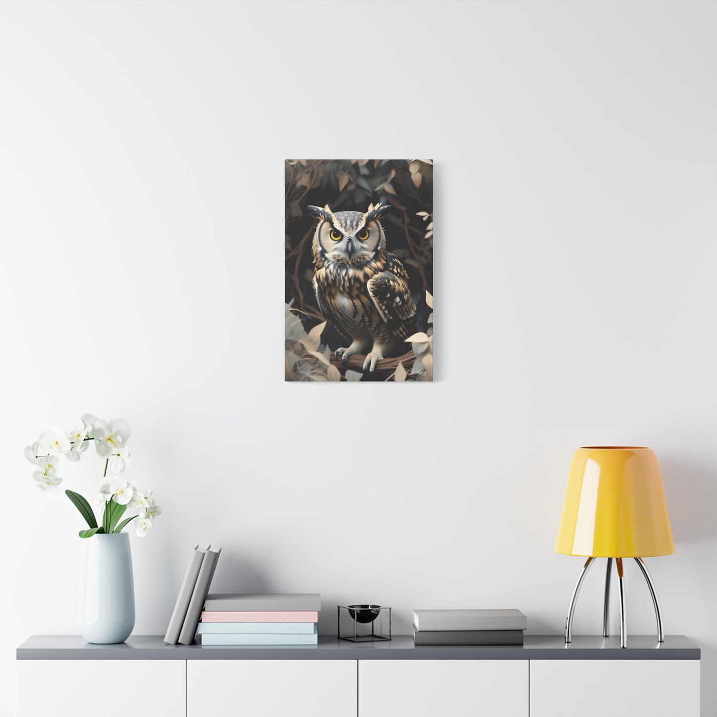 Realistic Owl Canvas Art - Nature Wall Decor for Home & Office